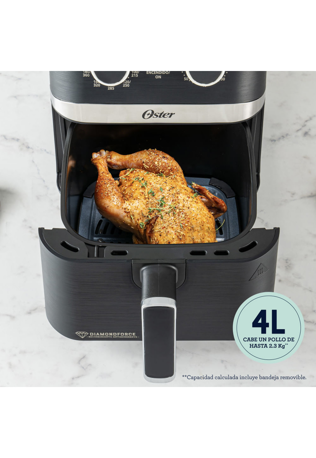 Freidora Air Fryer Oster Manual 4 Litros Negra-3