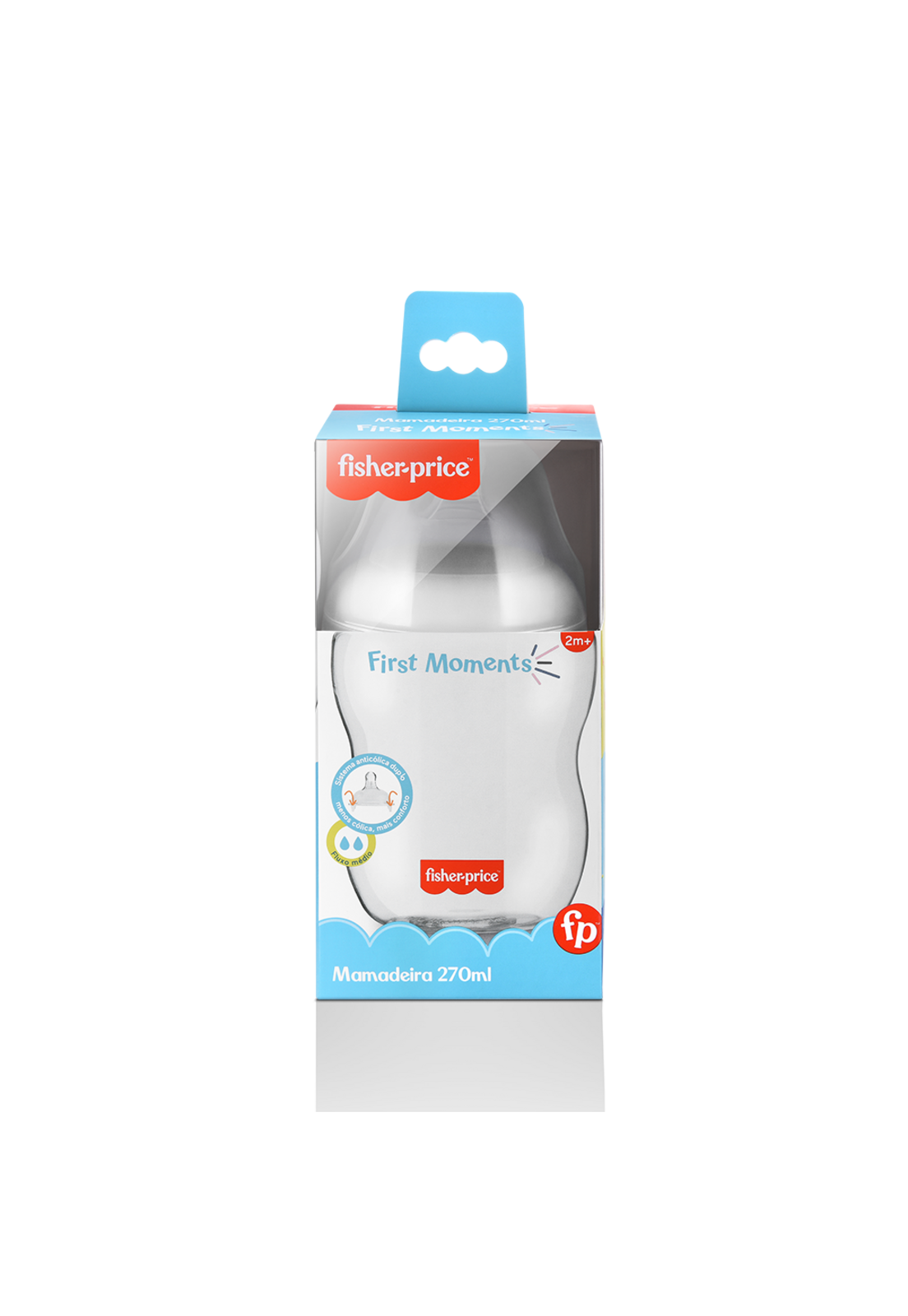 Mamadera Fisher Price First Moments Boca Ancha 270 ml BB1025-4