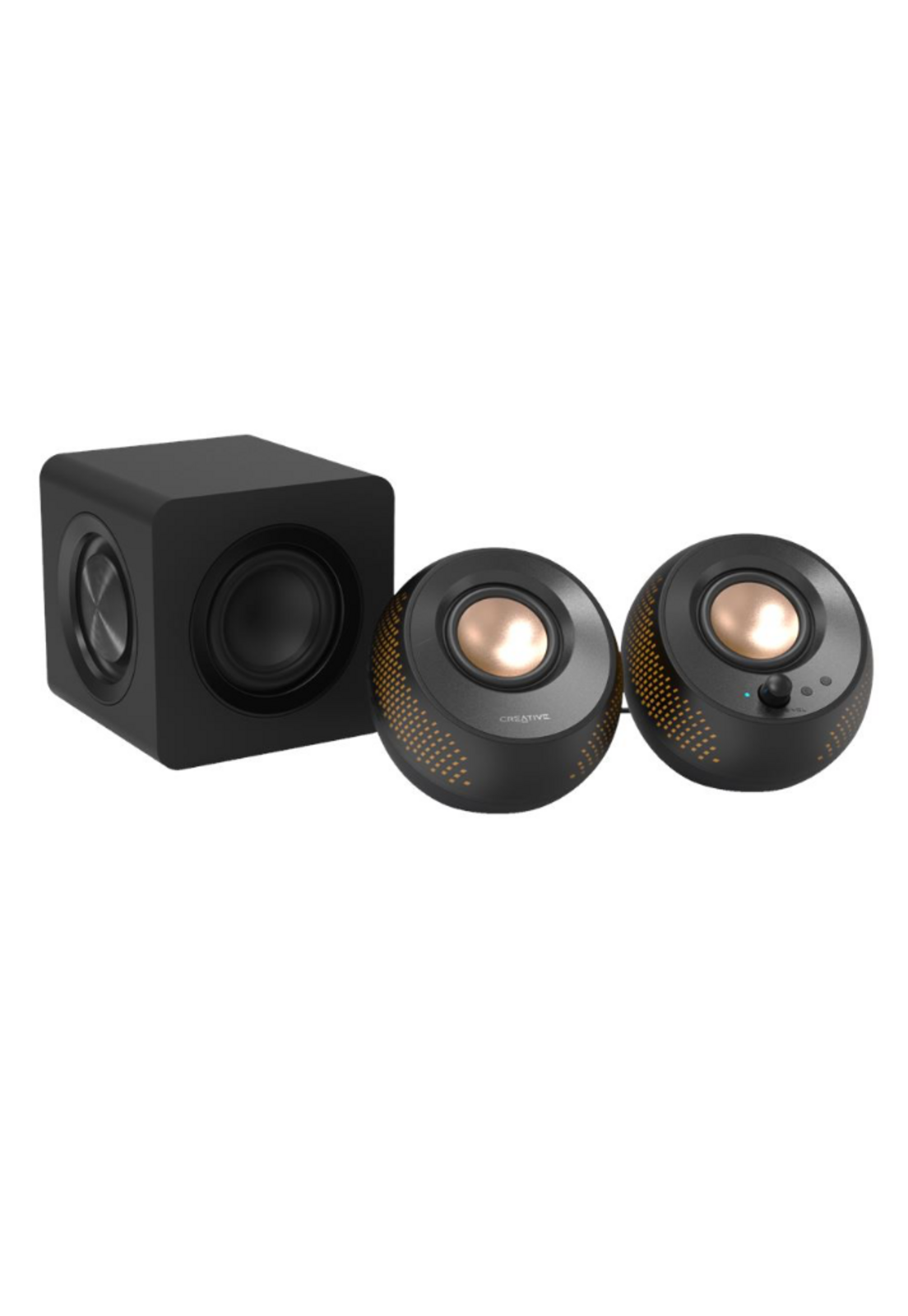 Parlantes Creative Pebble X Plus USB-C 60W BT Subwoofer RGB-5