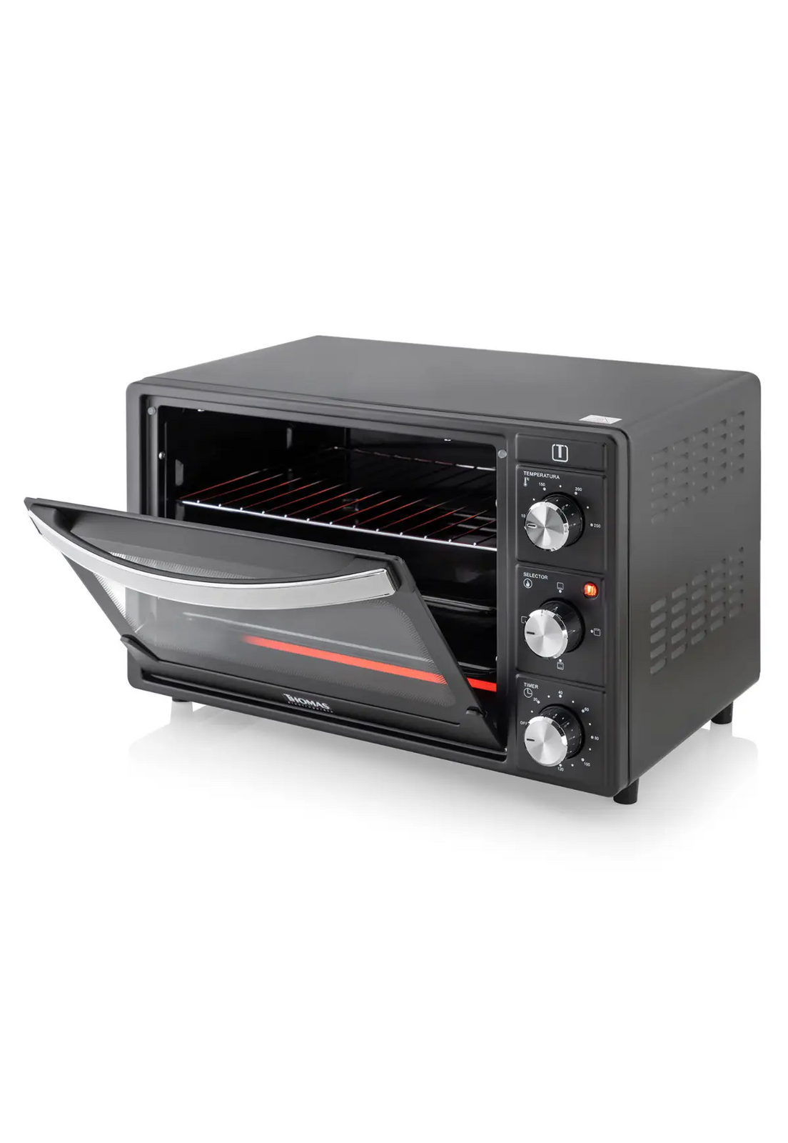 Horno Eléctrico 25 Litros Thomas TH-25N01 Timer Grill Negro-3