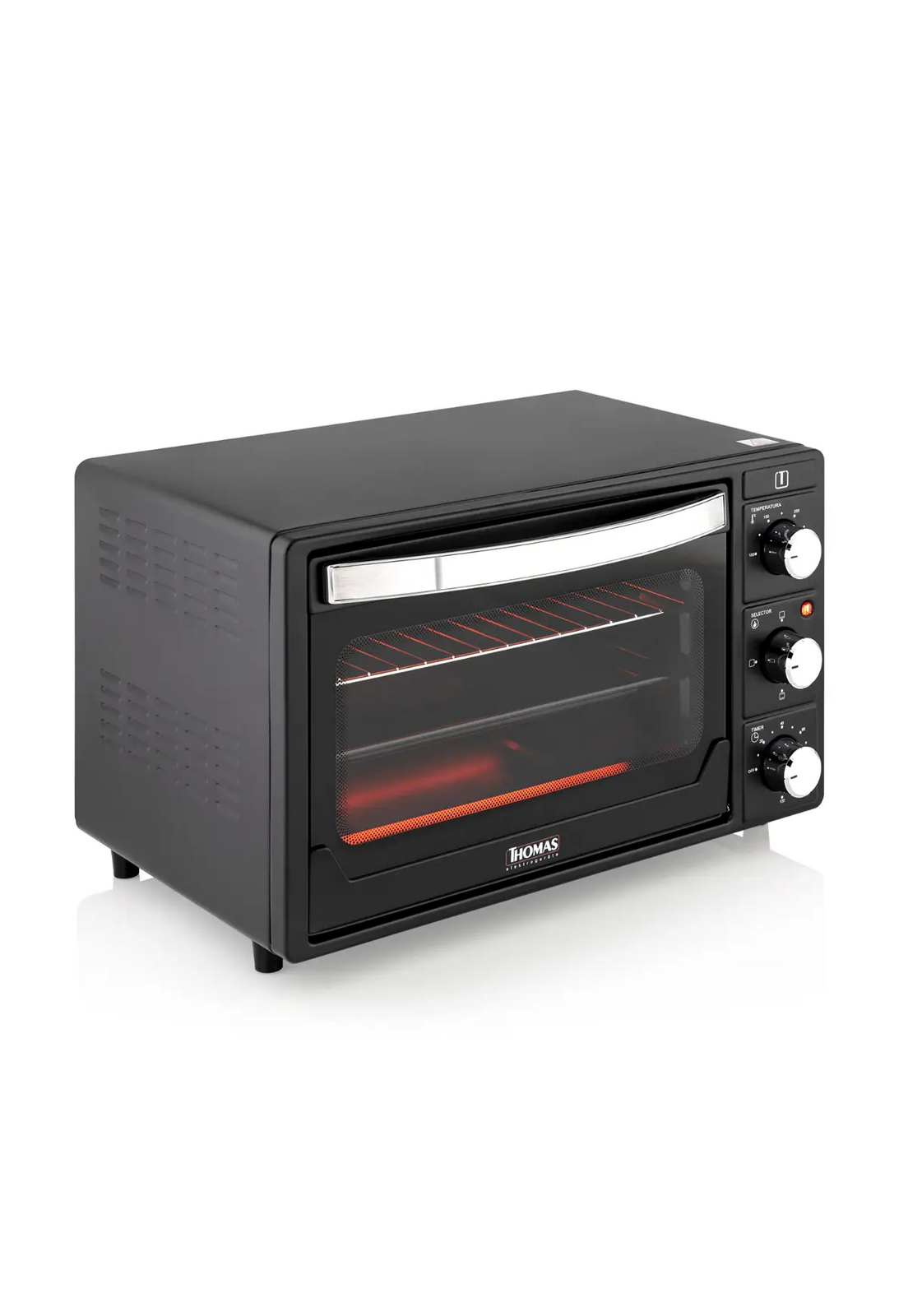 Horno Eléctrico 25 Litros Thomas TH-25N01 Timer Grill Negro-5