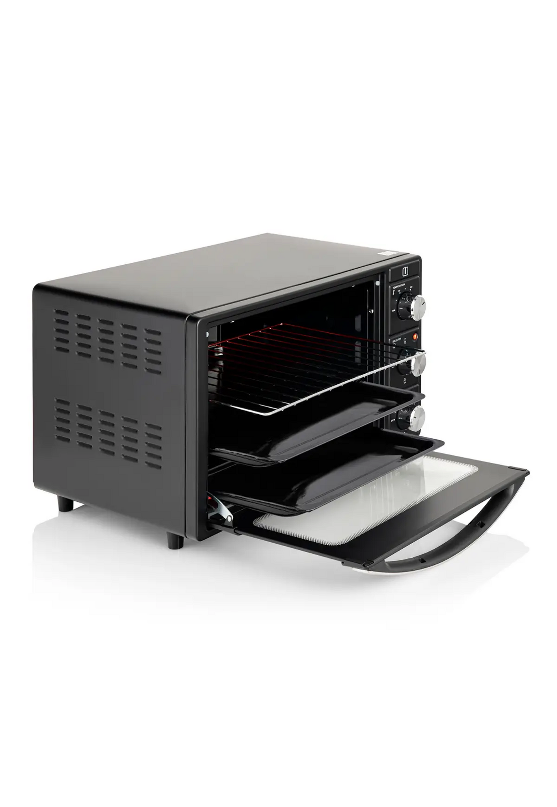 Horno Eléctrico 25 Litros Thomas TH-25N01 Timer Grill Negro-6