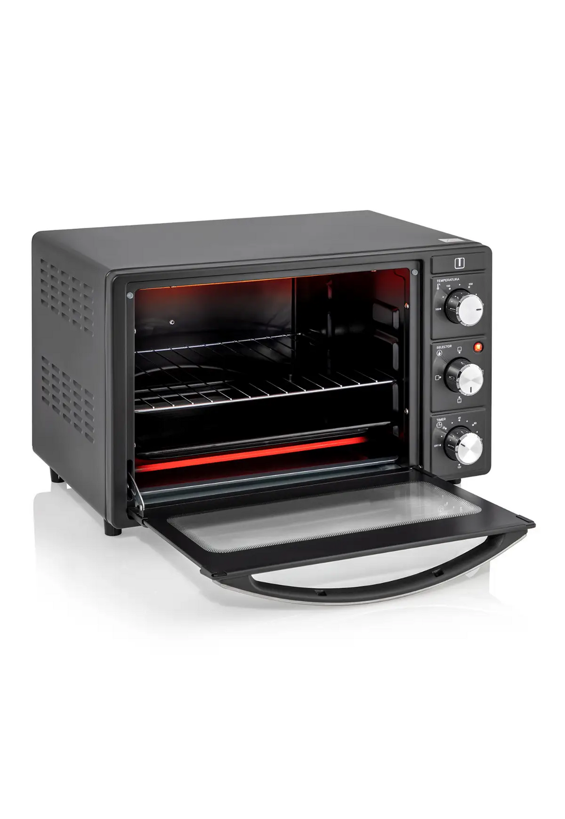 Horno Eléctrico 25 Litros Thomas TH-25N01 Timer Grill Negro-7