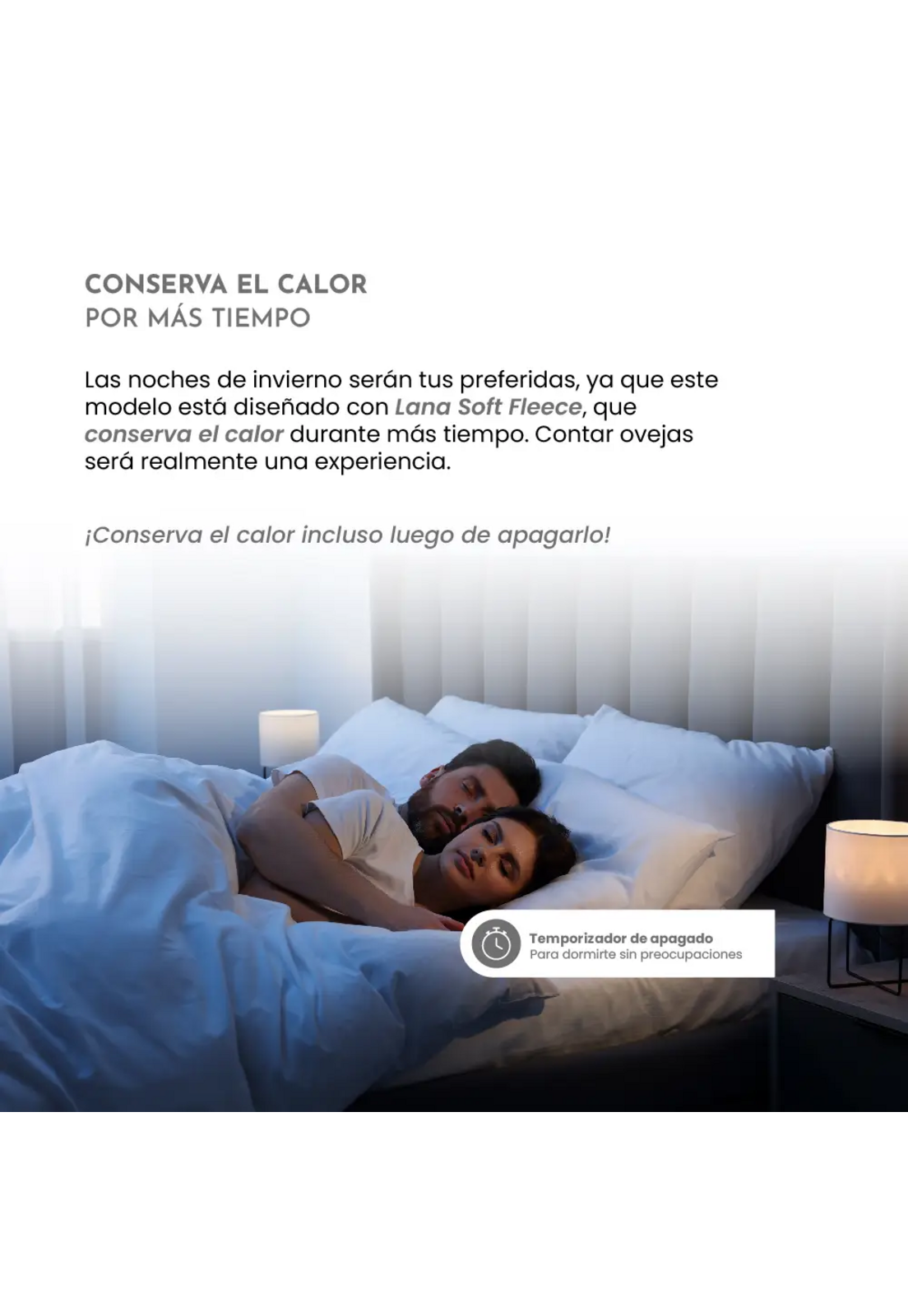 Calienta Cama Siegen 2 Plazas Chiporro 9 Temp 60 W SG-5351-4