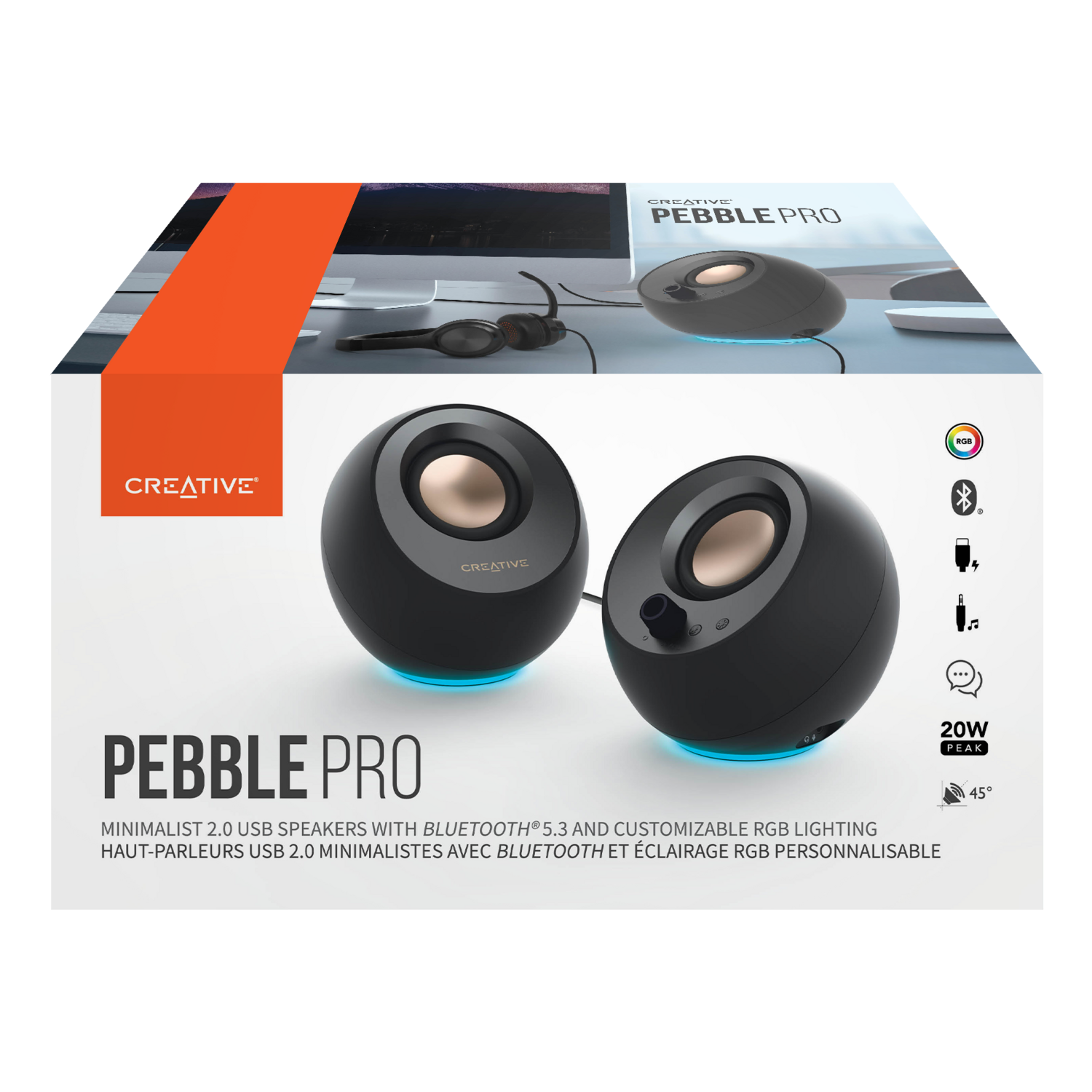 Parlante Creative Pebble Pro MF1710 Verde-0