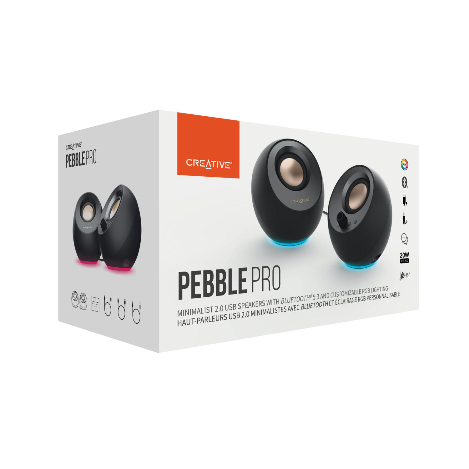 Parlante Creative Pebble Pro MF1710 Verde-1
