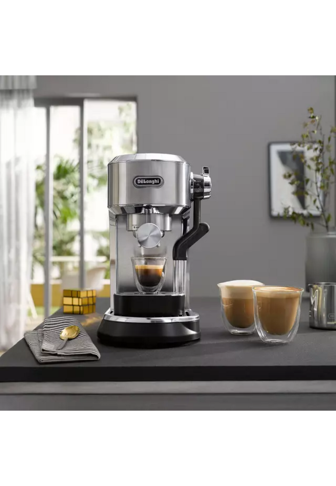 Cafetera DeLonghi Espresso Dedica Maestro Plus-7