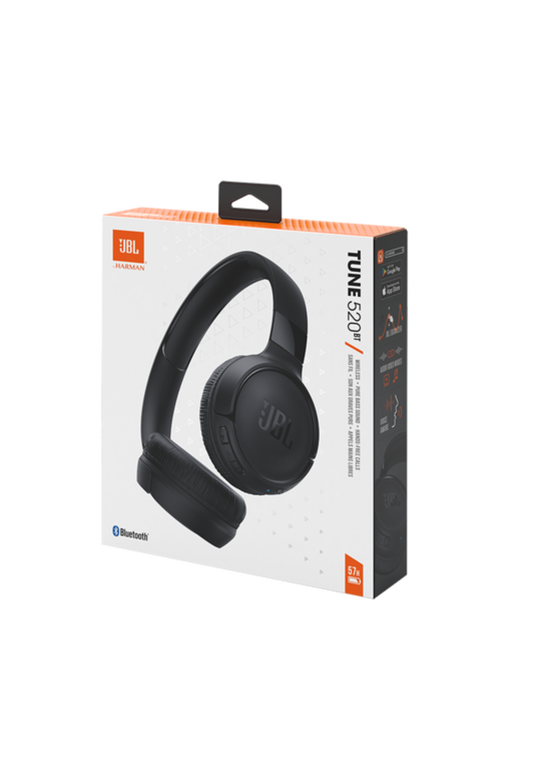 Audífonos JBL Tune 520BT Bluetooth 57H Livianos Negro-3