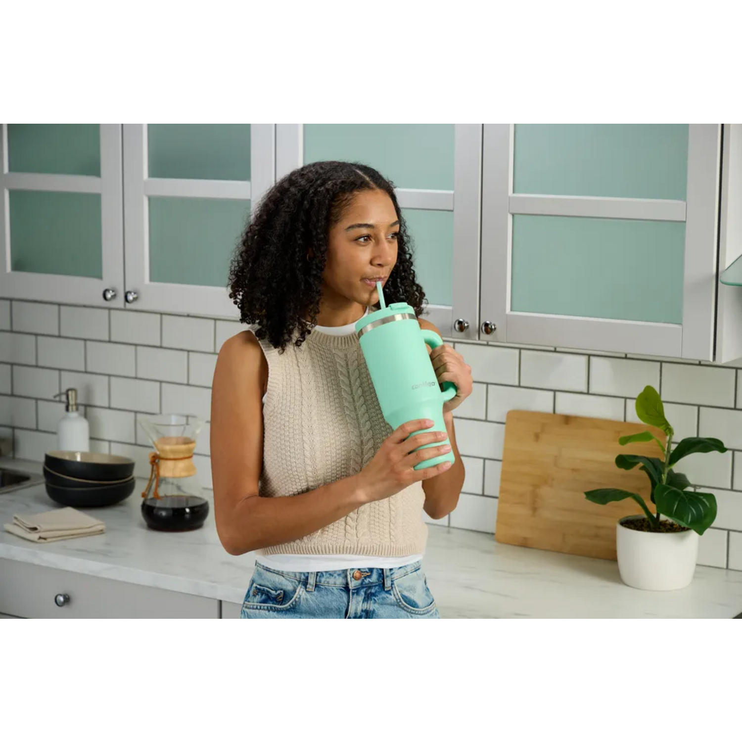 Vaso Tumbler Contigo Streeterville 1182 ml Frio Verde-2