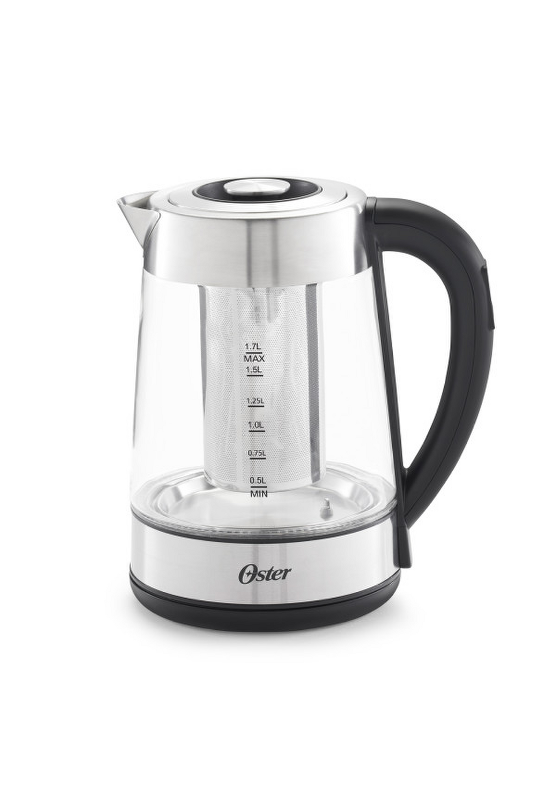 Hervidor Oster Vidrio 1.7L Infusor Té Control Temperatura-0