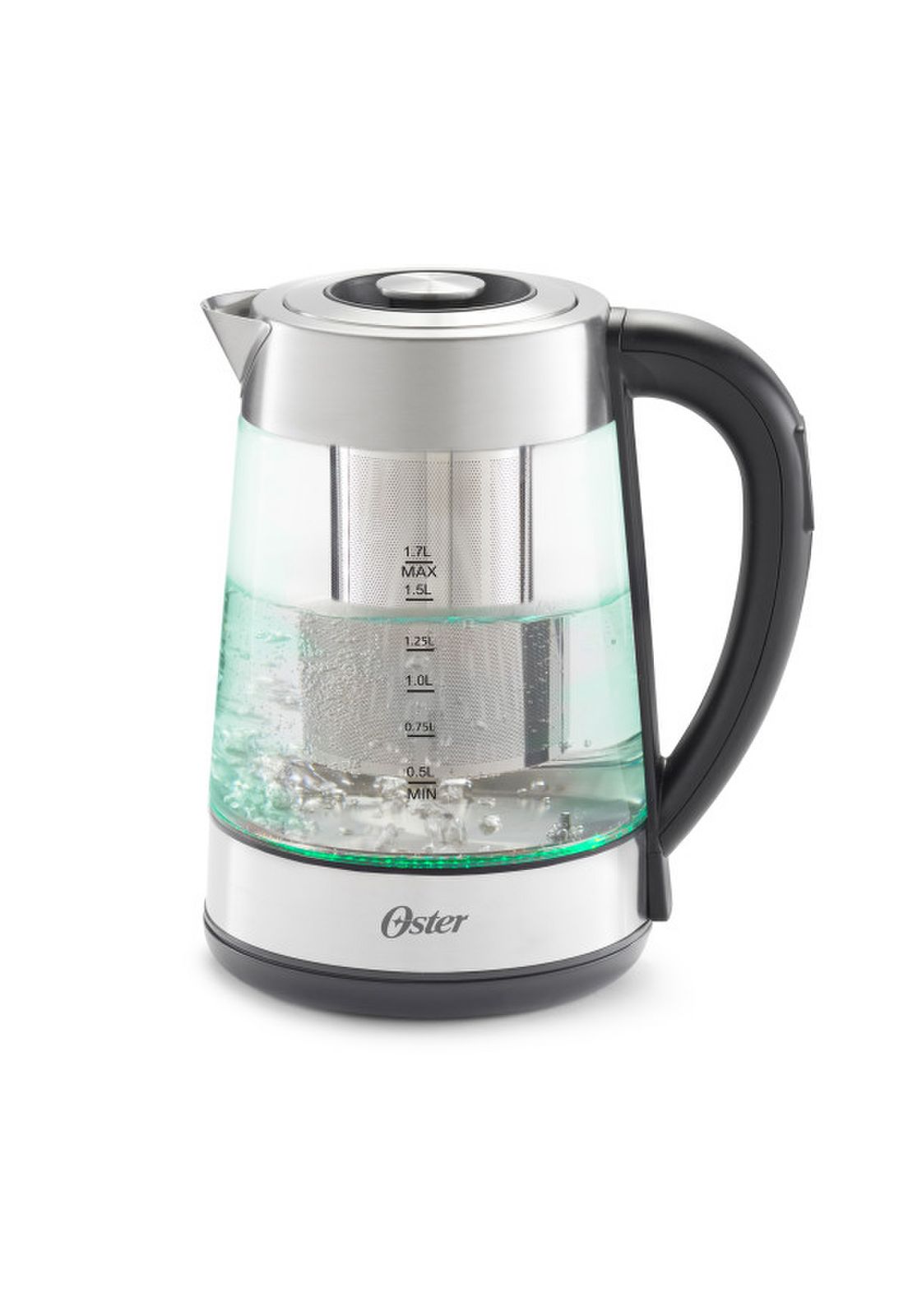 Hervidor Oster Vidrio 1.7L Infusor Té Control Temperatura-7