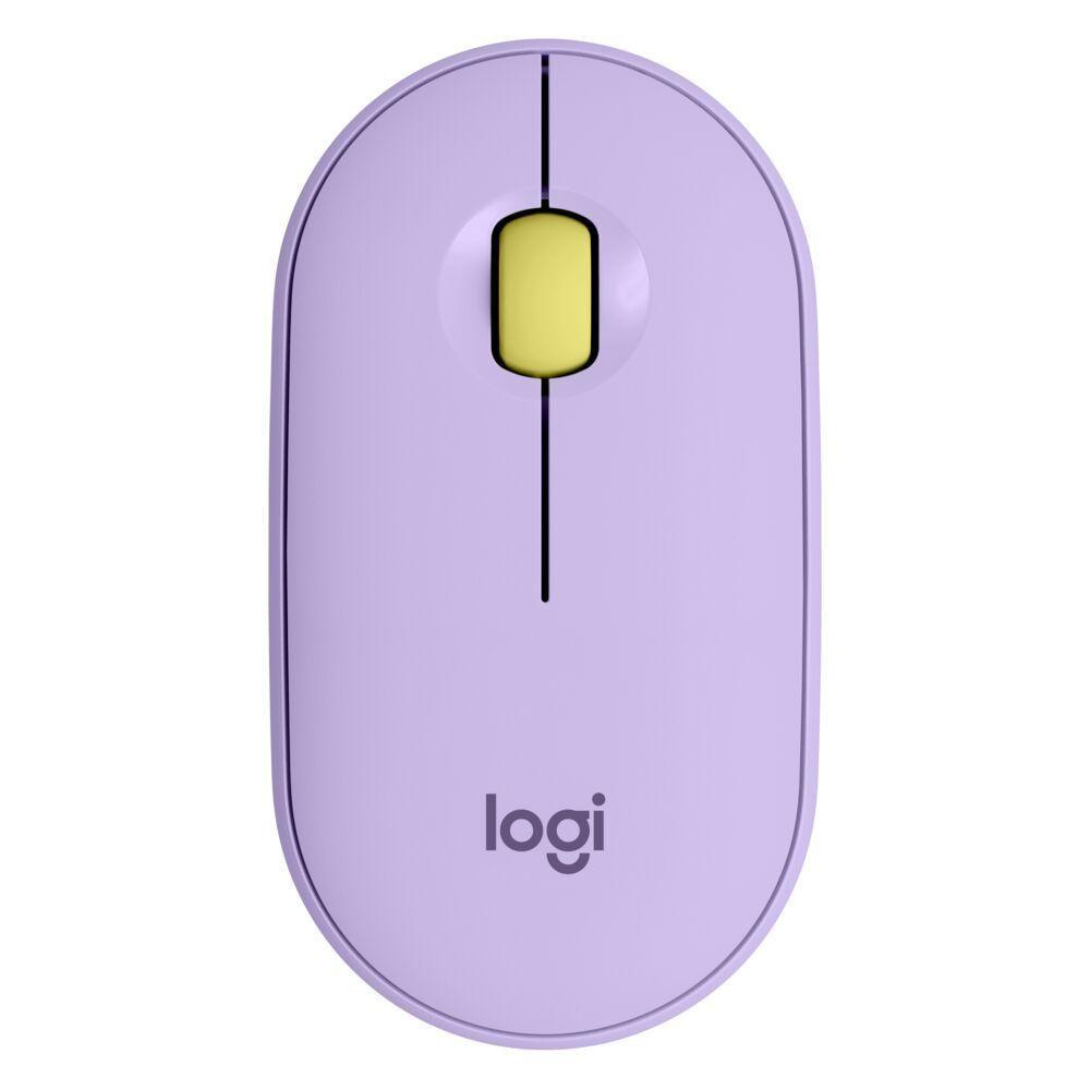 Mouse Logitech M350 Pebble Inalambrico Lavanda-0