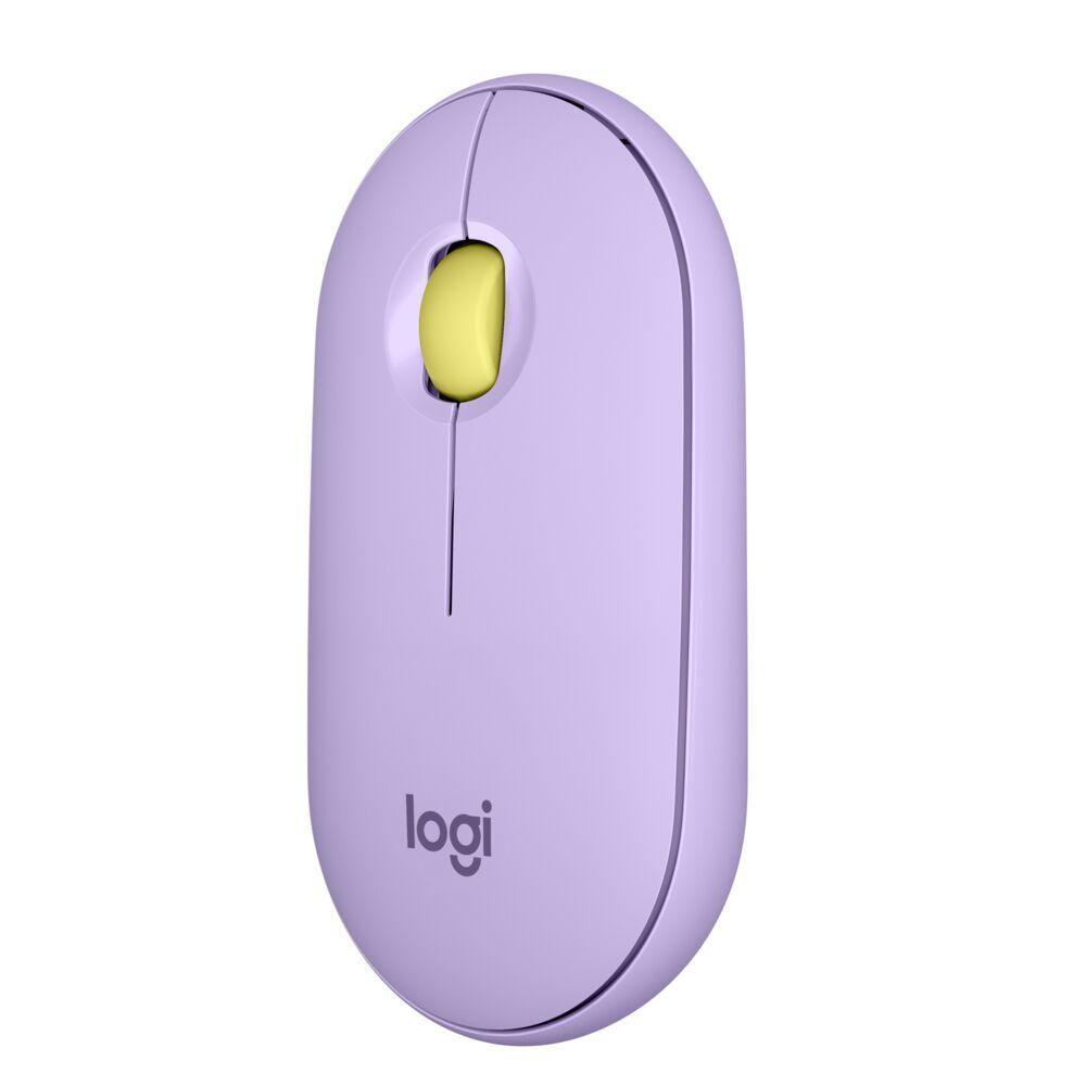 Mouse Logitech M350 Pebble Inalambrico Lavanda-2