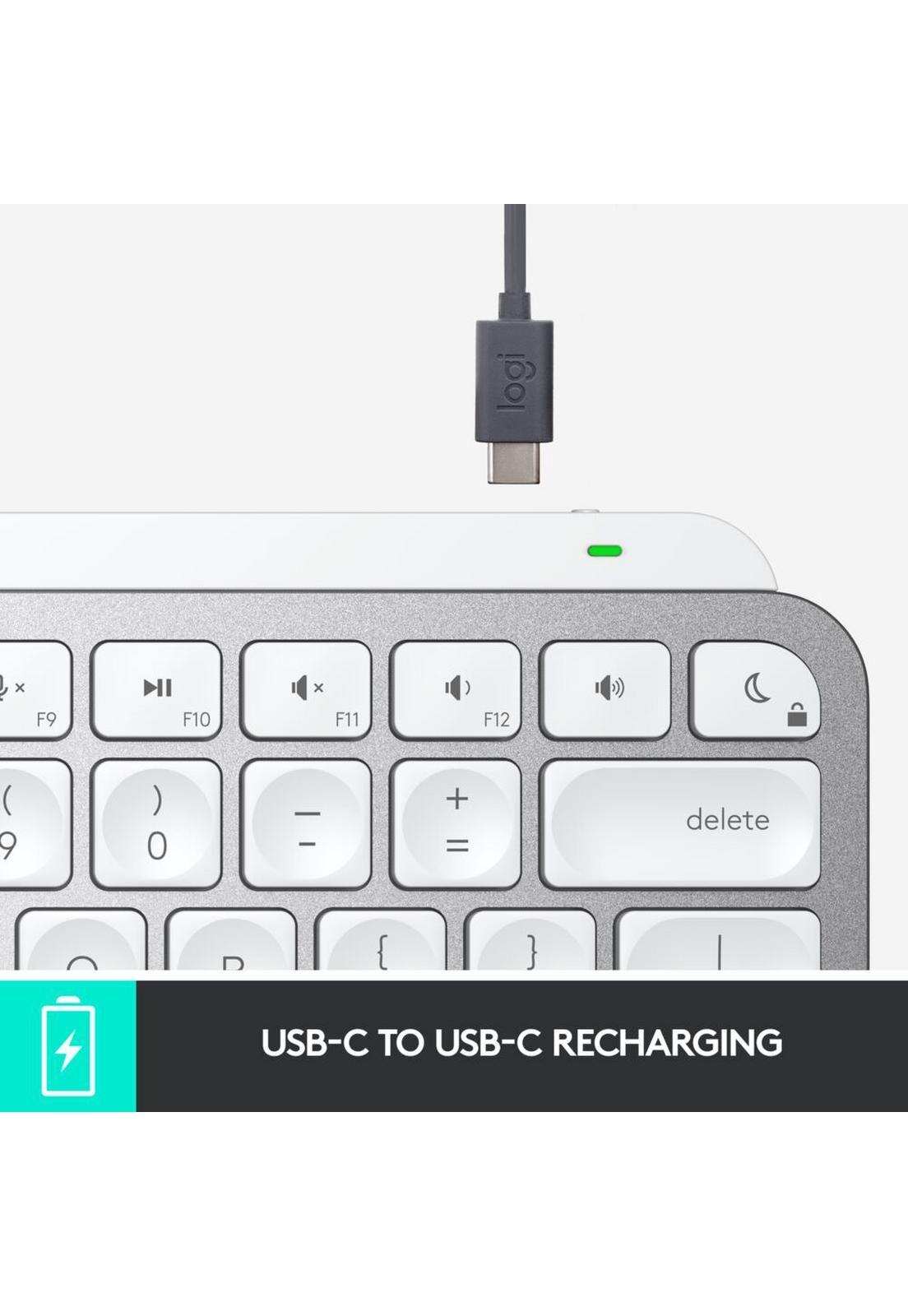 Teclado Logitech Mini MX Keys Gris-5