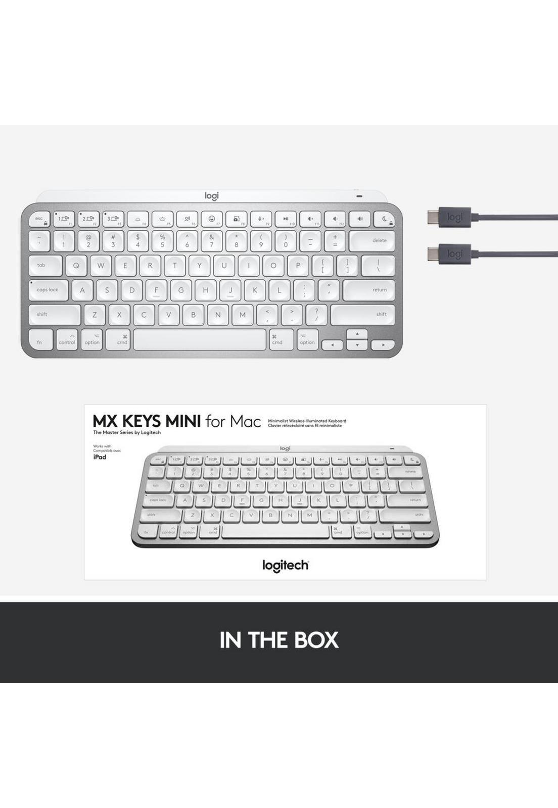 Teclado Logitech Mini MX Keys Gris-7