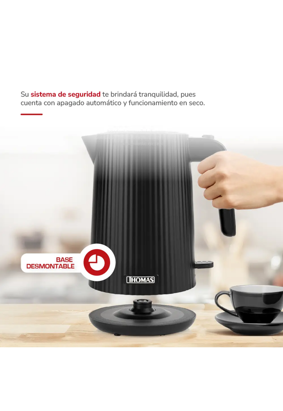 Hervidor Thomas TH-4343N 1.8L 2200W Rápido y Económico-4