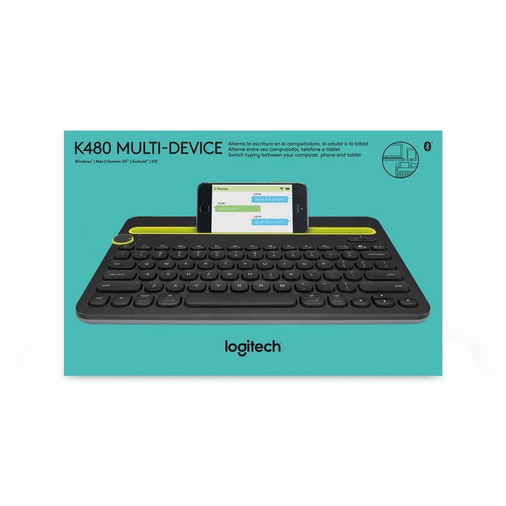 Teclado Logitech BT K480 Multi Device Negro-6