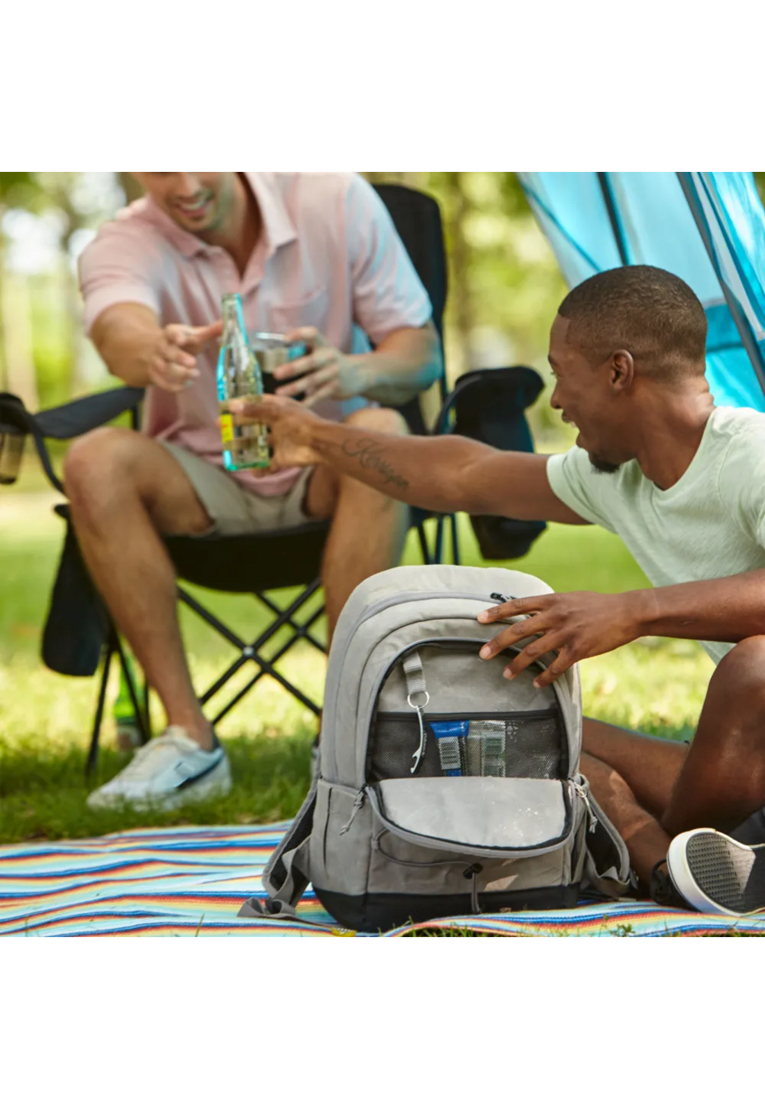 Cooler Coleman Mochila 30 Latas 24h Térmica Outdoor Gris-4