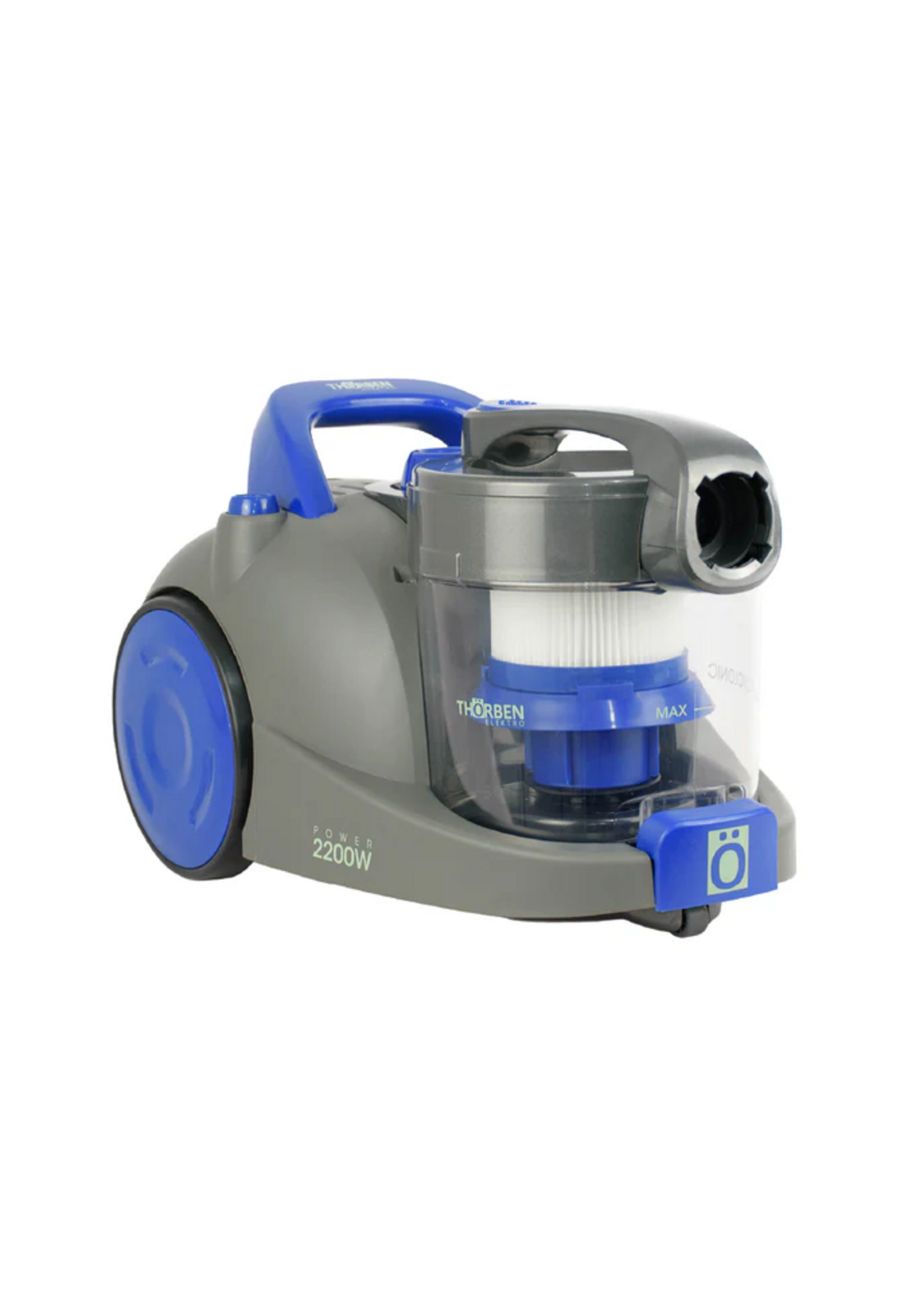 Aspiradora Thorben Power Cyclonic Sin Bolsa HEPA 2200W Gris-3