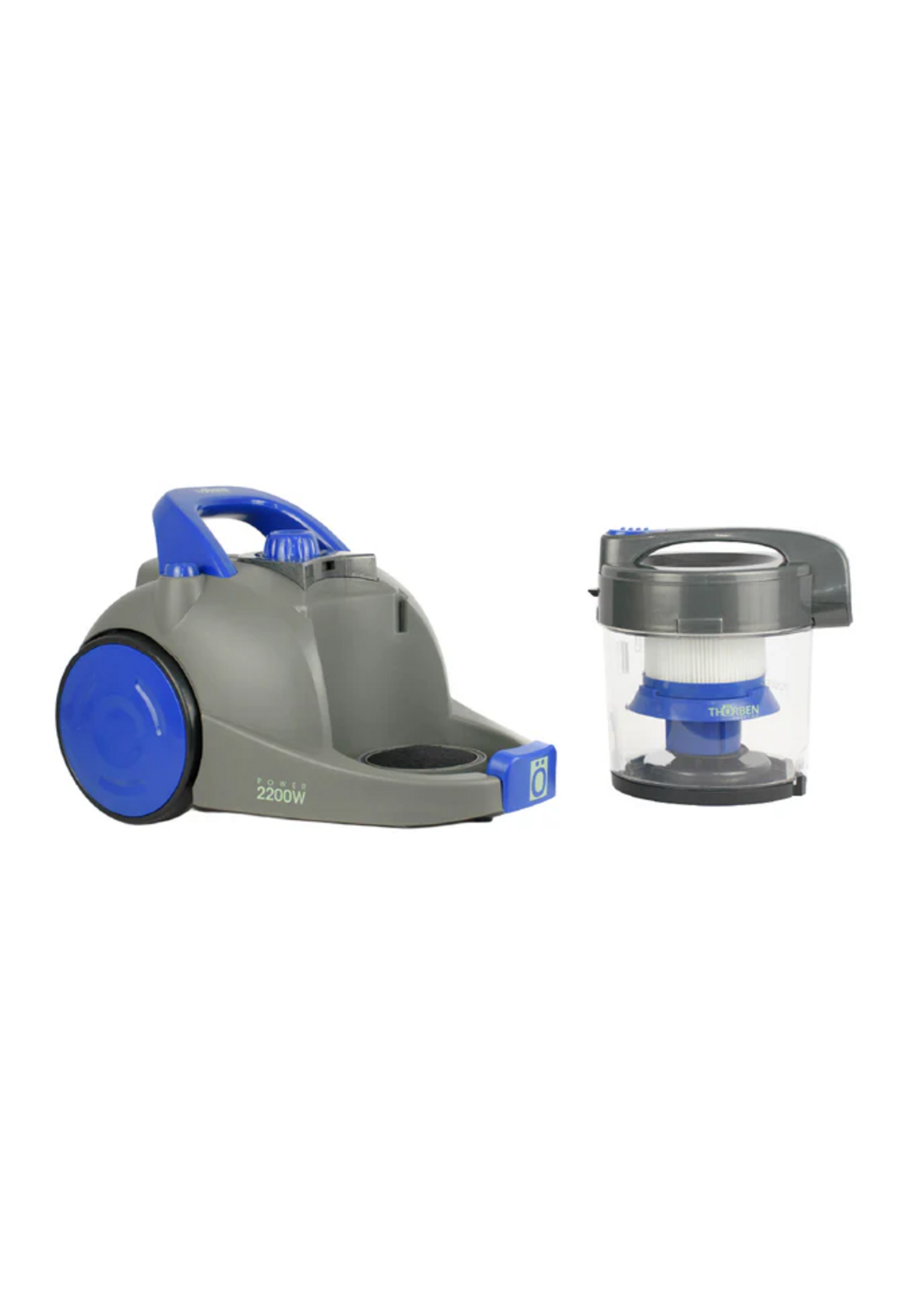 Aspiradora Thorben Power Cyclonic Sin Bolsa HEPA 2200W Gris-8