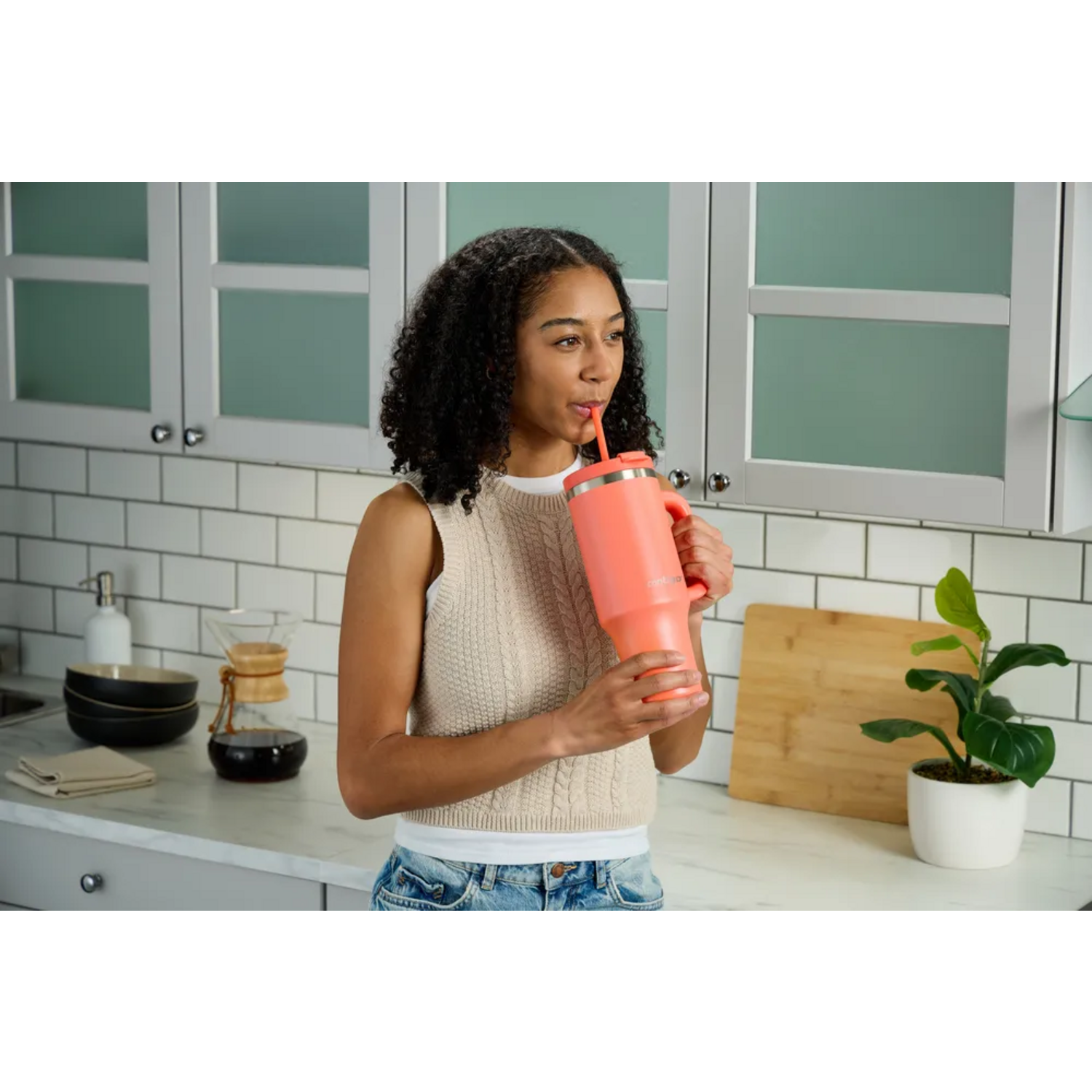 Vaso Tumbler Contigo Streeterville 1182 ml Frio Coral-2