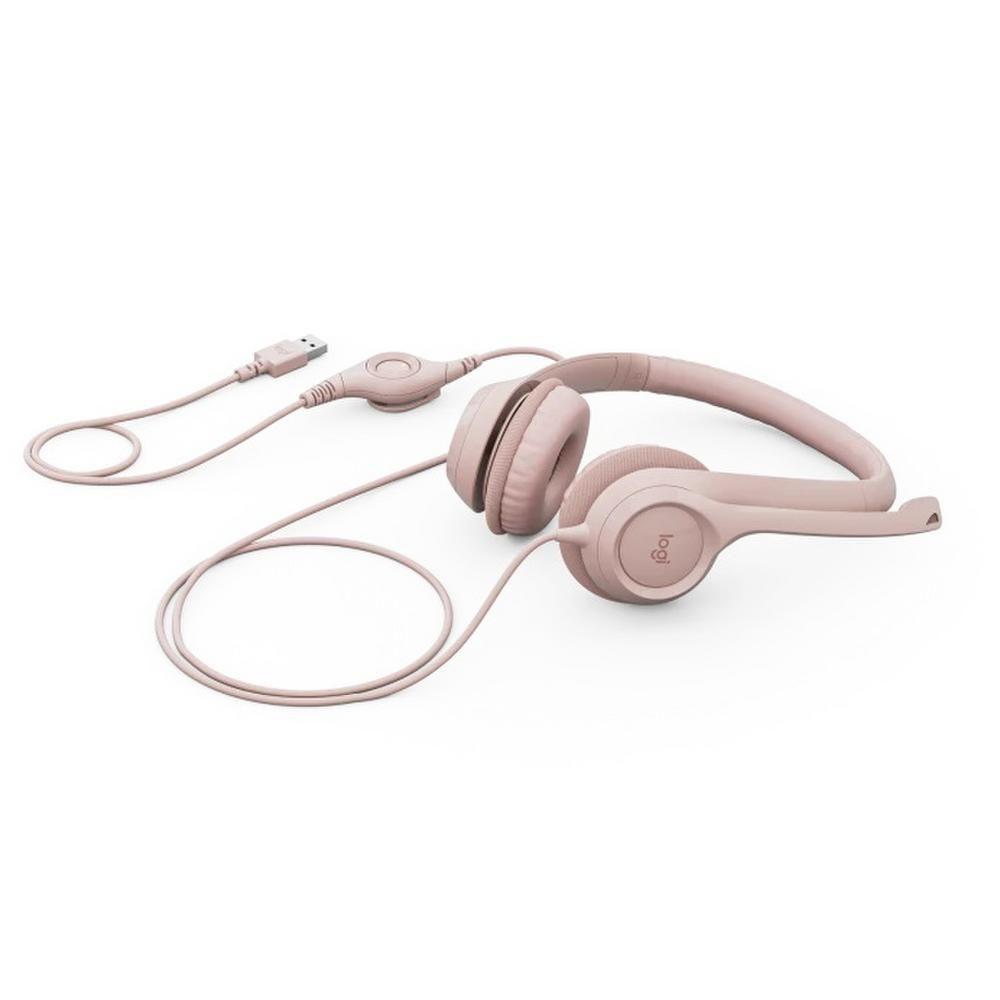 Audifono para Computador Logitech H390 Rosa-1