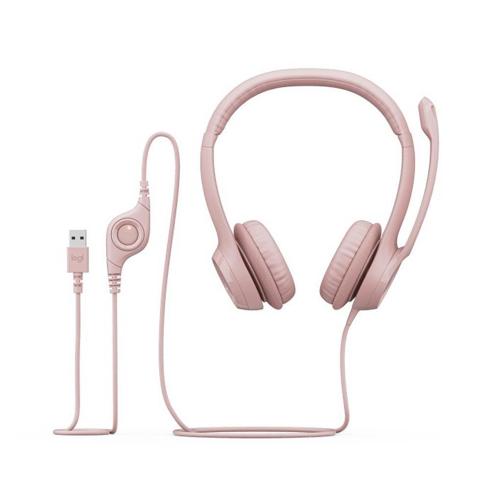 Audifono para Computador Logitech H390 Rosa-3