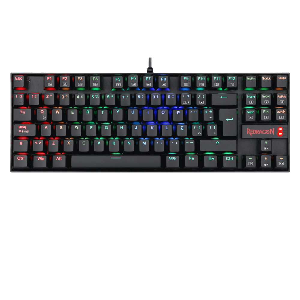 Teclado Gamer Redragon Kumara K552RGB Switch Rojo Espanol-0
