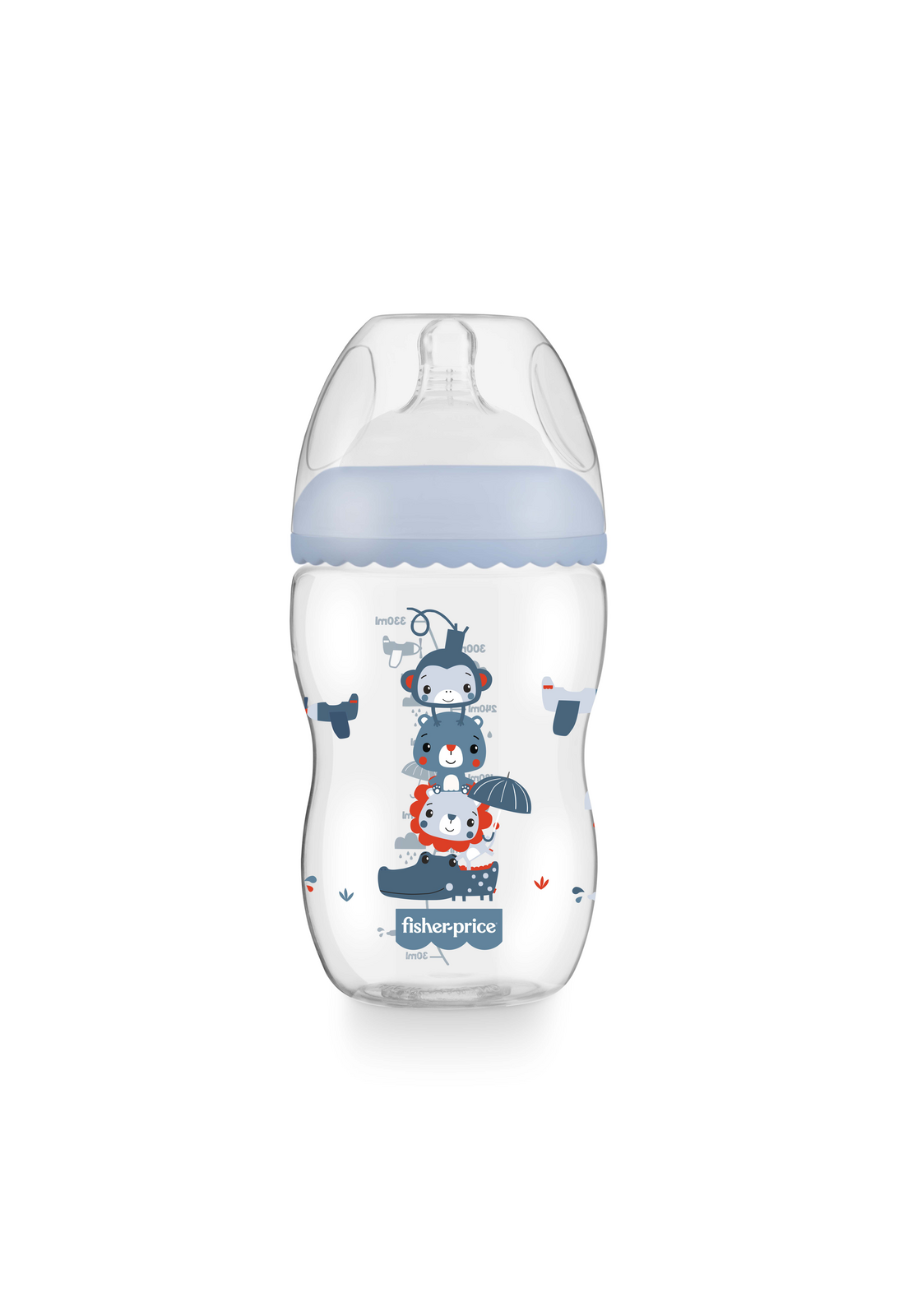 Mamadera  Fisher Price First Moments Boca Ancha 330 ml Azul-0