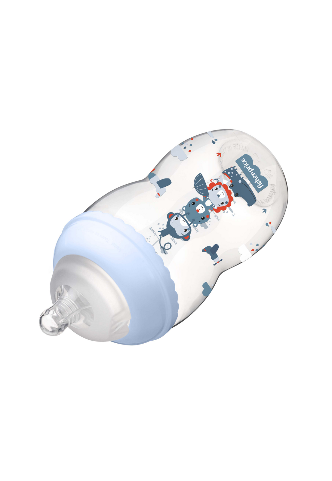 Mamadera  Fisher Price First Moments Boca Ancha 330 ml Azul-2