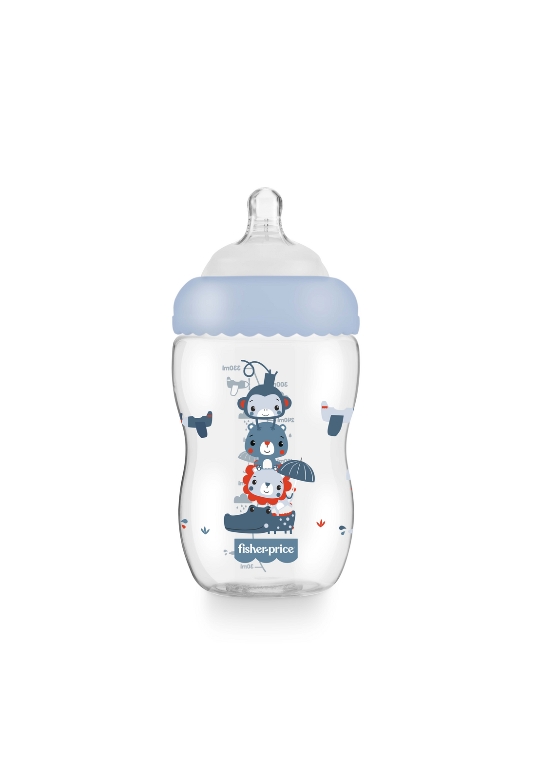 Mamadera  Fisher Price First Moments Boca Ancha 330 ml Azul-3
