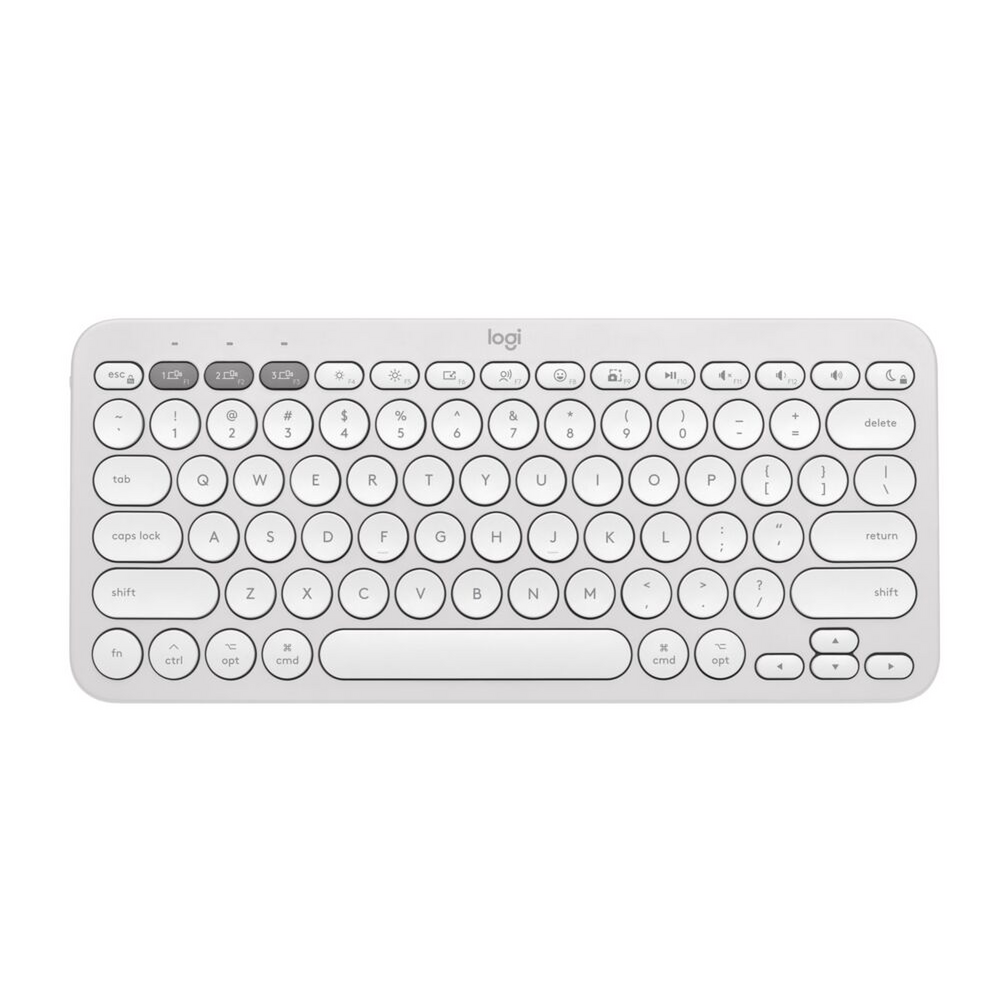 Teclado Logitech Pebble 2 K380S Blanco Español-0