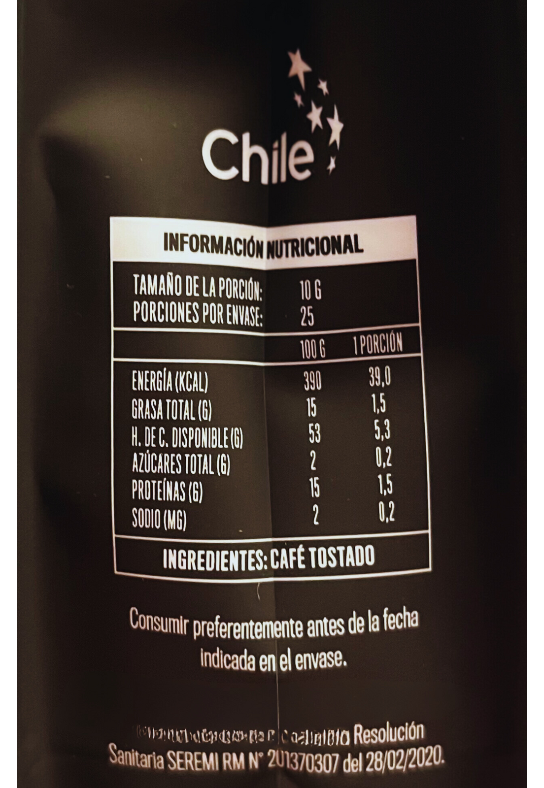 Cafe Molido Kawas Espresso Arabica Original 250g-7