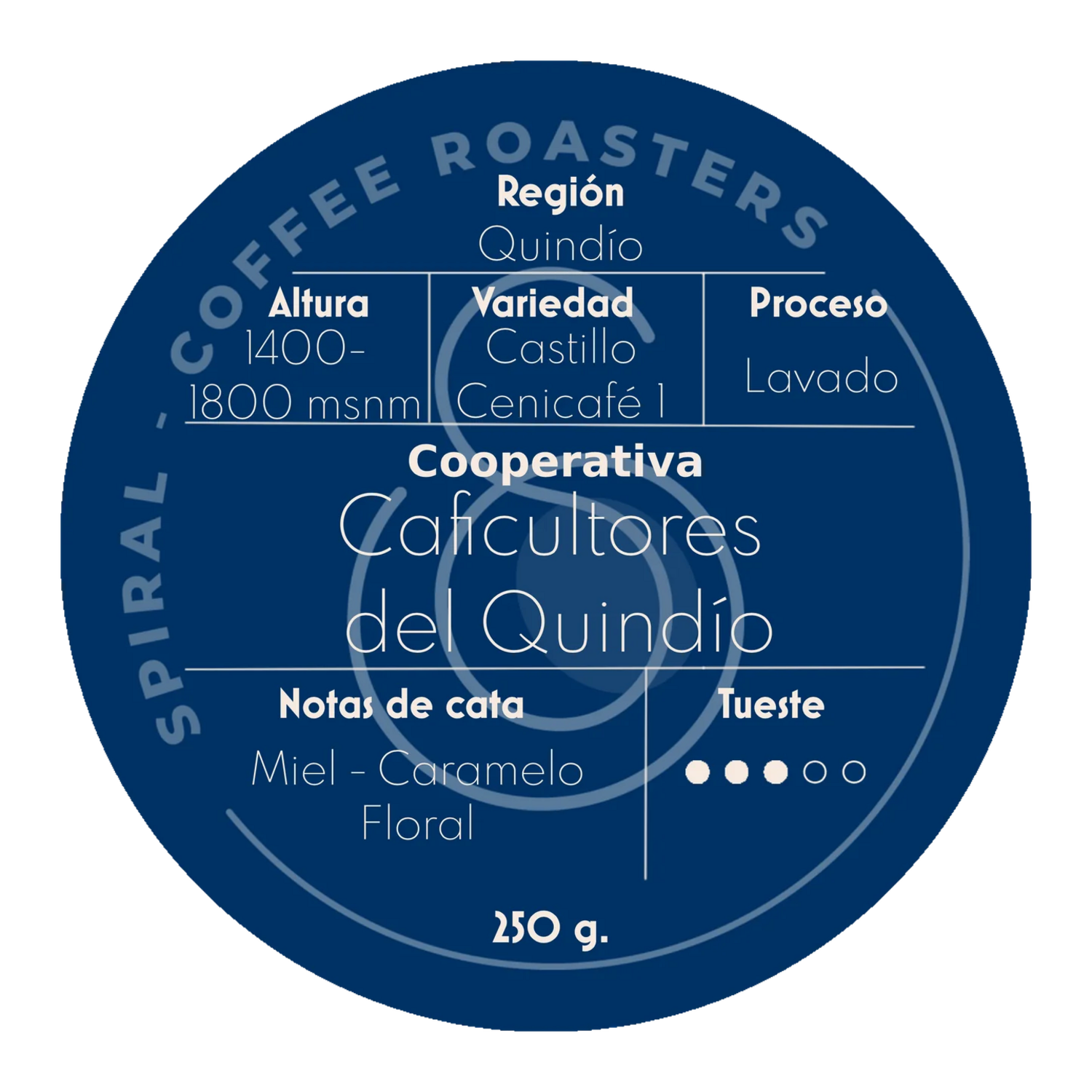 Cafe Molido Spiral Coffee Colombia Barranquero 250g-1