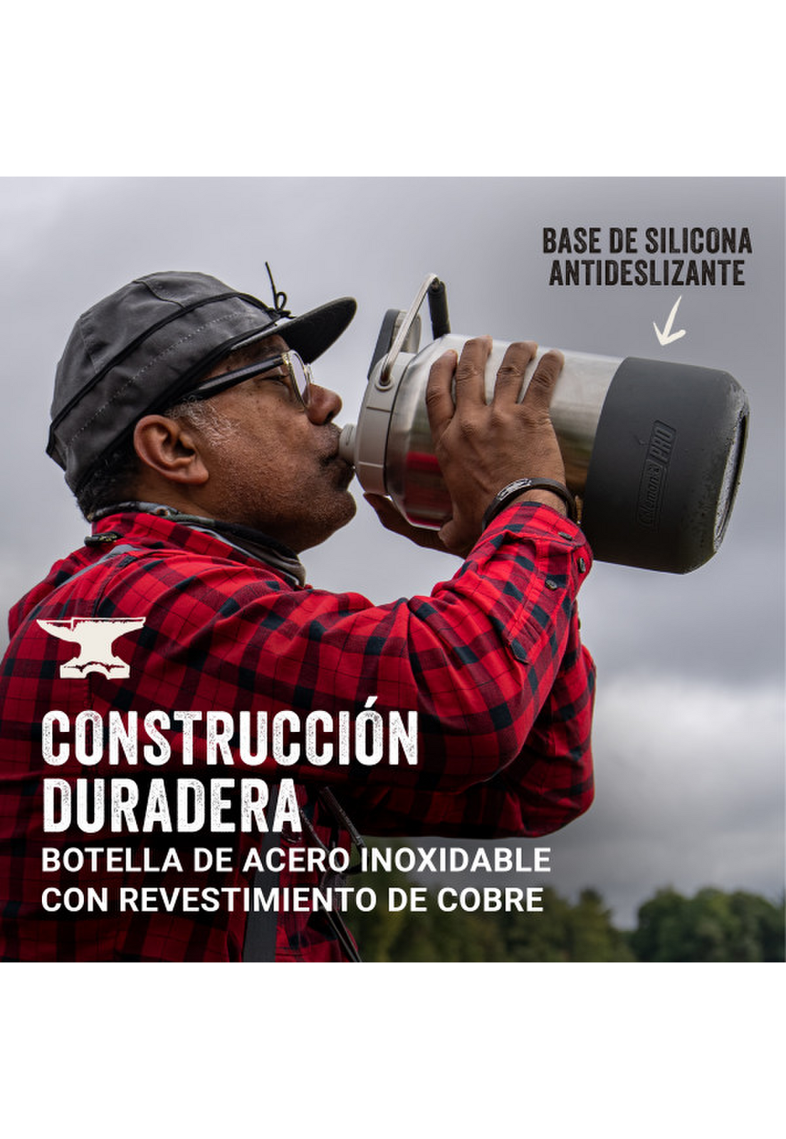 Galón Coleman Pro Acero 3,8L Frío Outdoor Antiderrame Gris-2