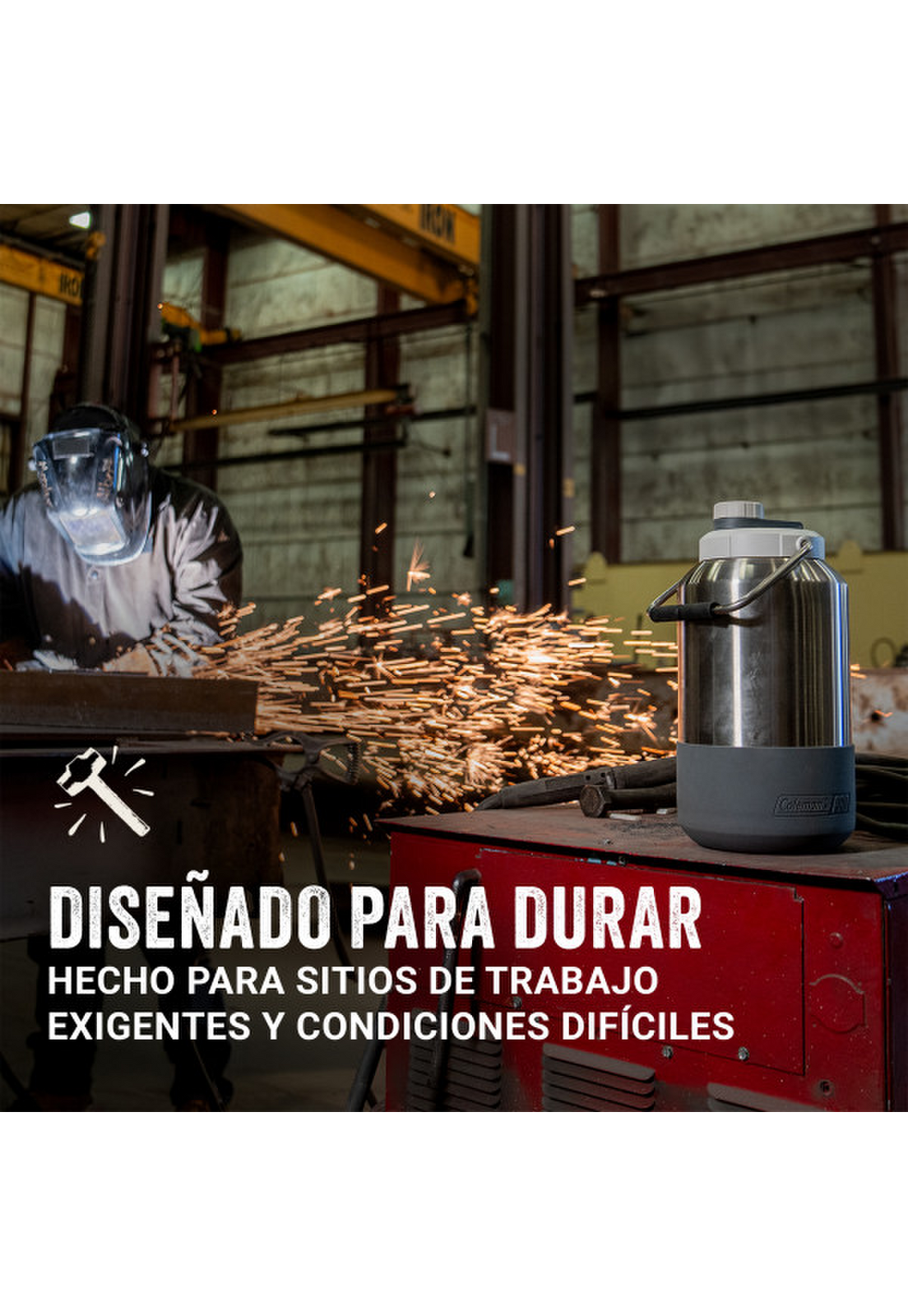 Galón Coleman Pro Acero 3,8L Frío Outdoor Antiderrame Gris-7