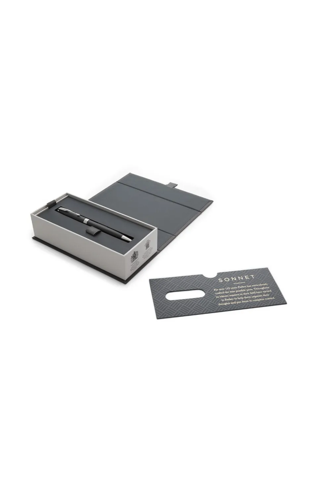 Bolígrafo Parker Sonnet CT Negro Paladio Tinta Negra-4