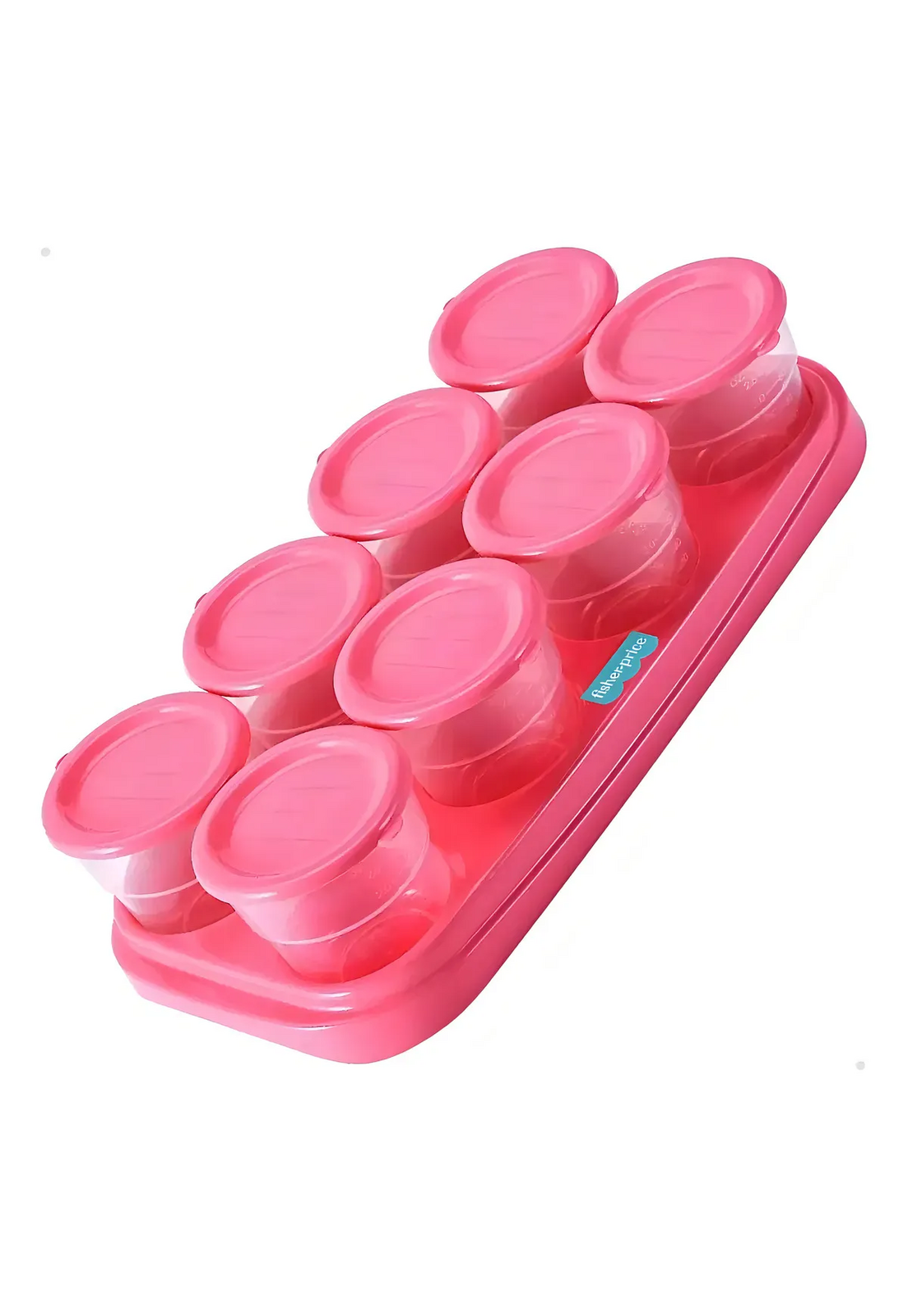 Potes para Congelar Papilla Bandeja 8 Fisher Price Rosado-2