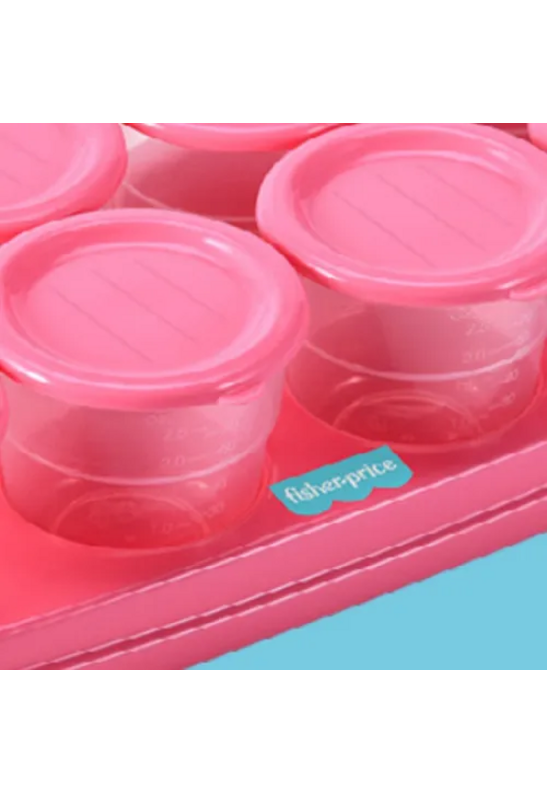 Potes para Congelar Papilla Bandeja 8 Fisher Price Rosado-3