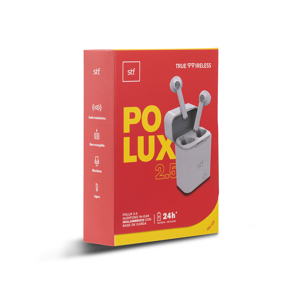 Audifonos True Wireless STF Polux 2.5 Blan E32592-5