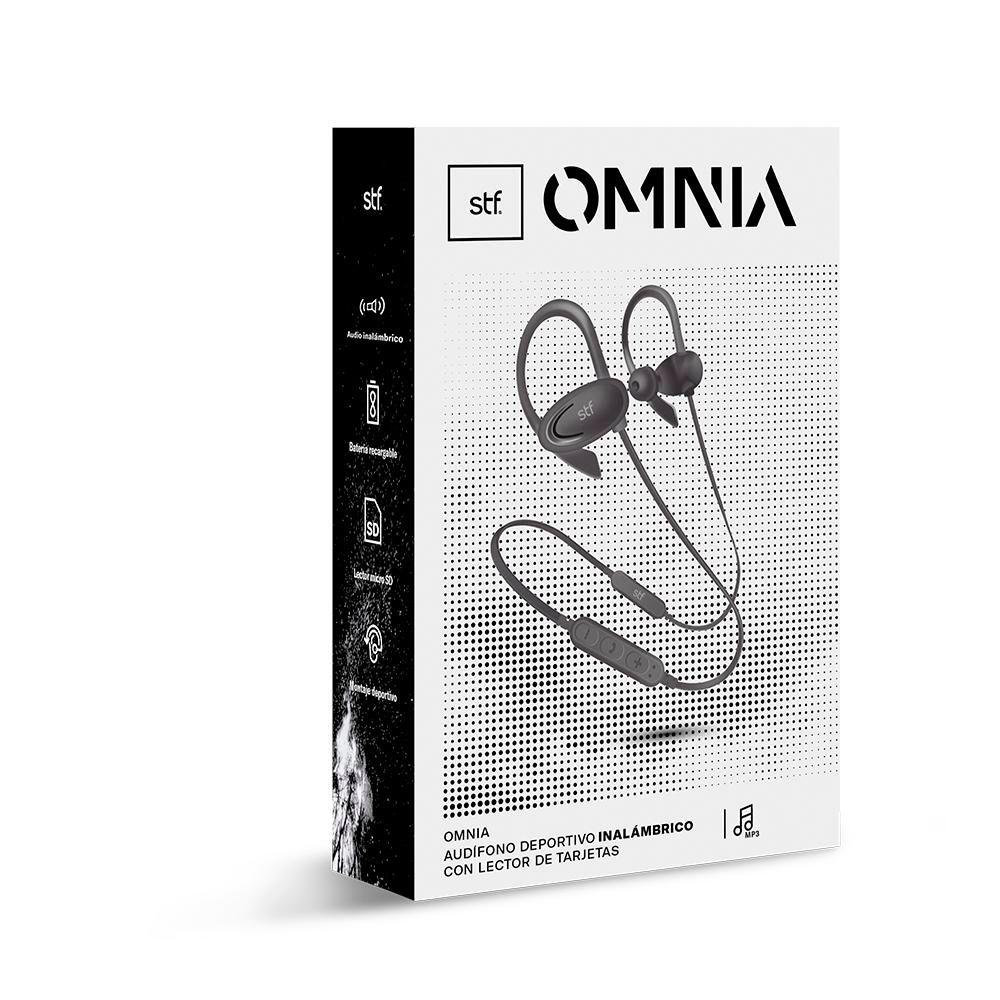 Audifono Bluetooth Lector SD STF Omnia Gris-2