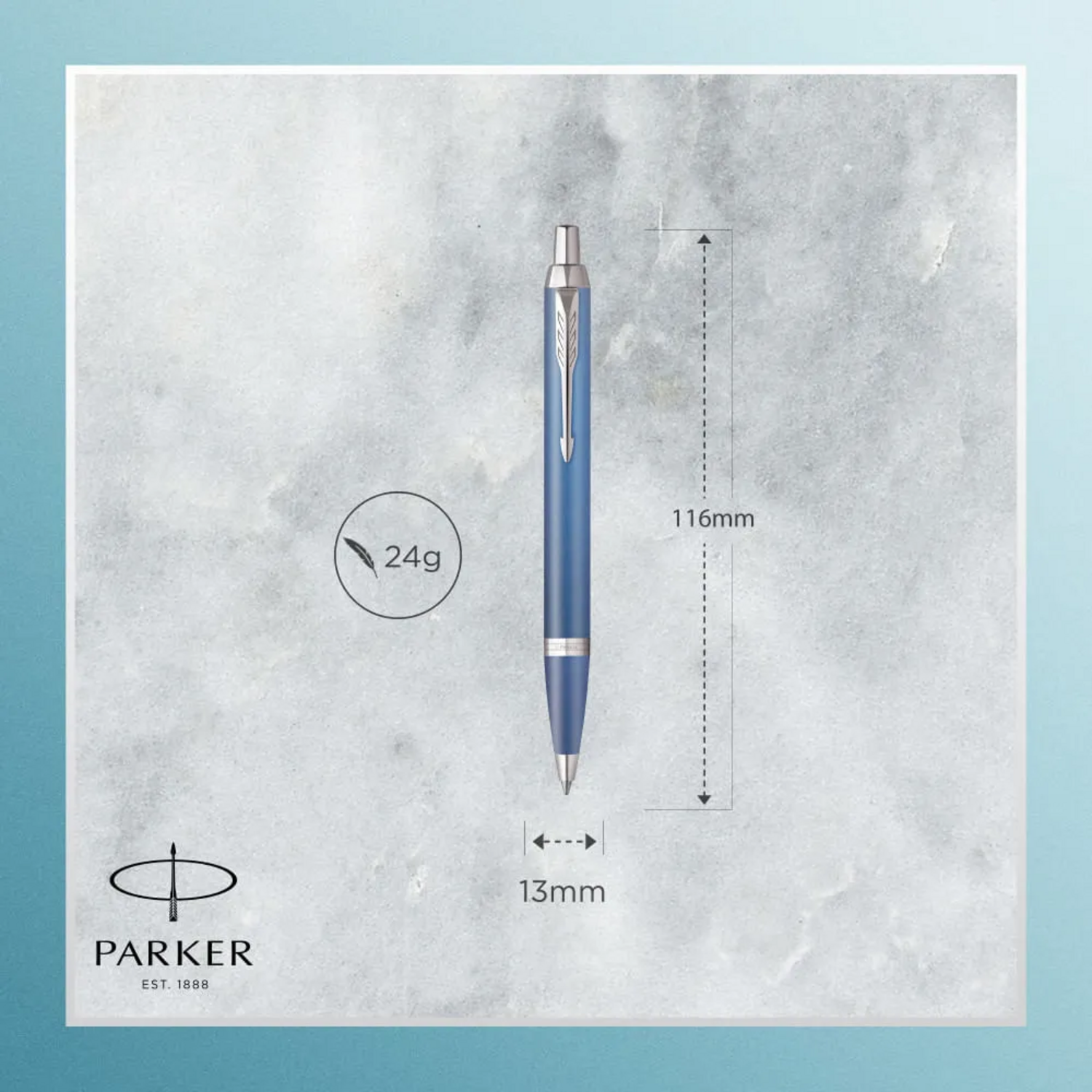 Bolígrafo Parker IM Writing Rituals Azul Med Tinta Azul-6
