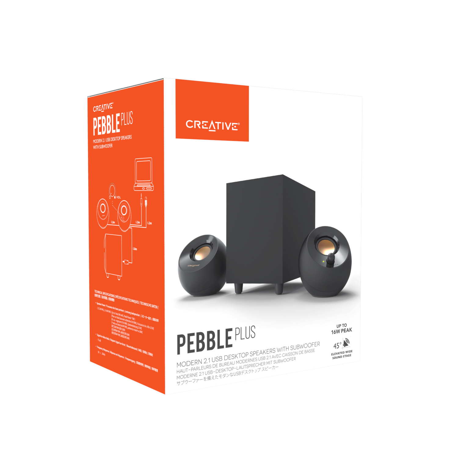 Parlante Creative Pebble Plus con Subwoofer-3