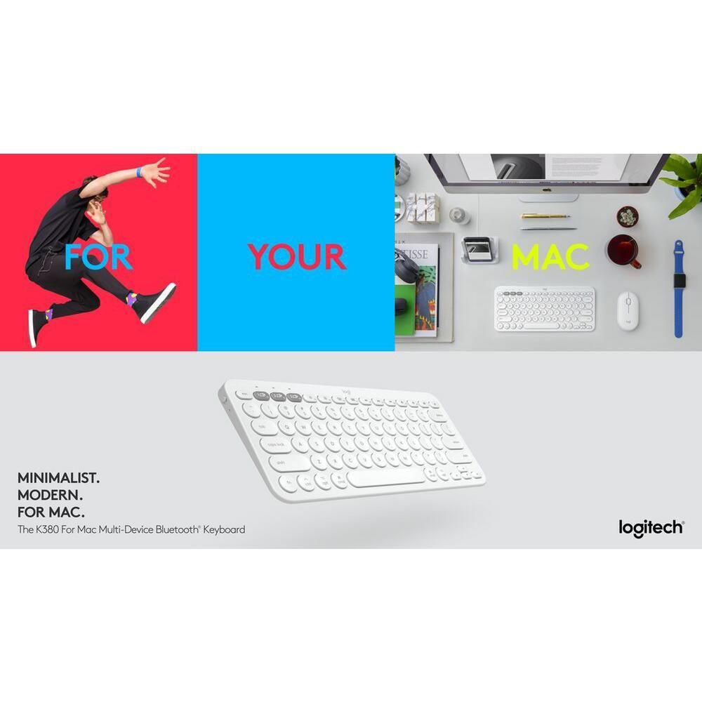 Teclado Logitech K380 Blanco-8