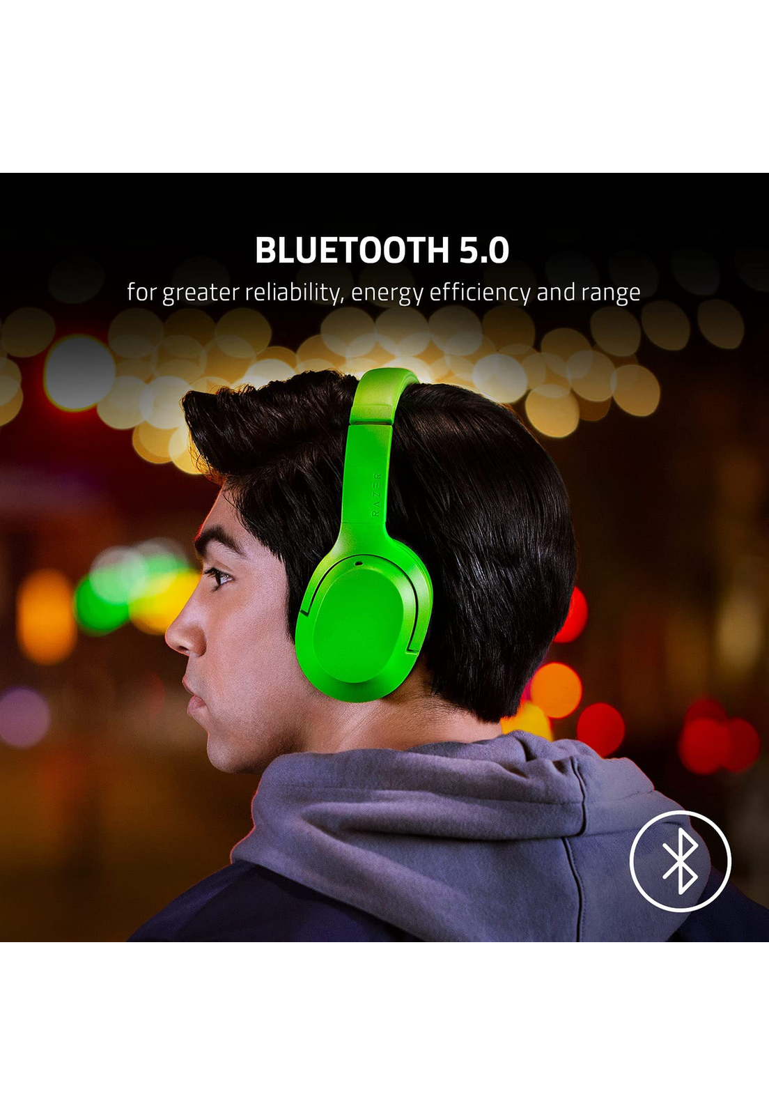 Audifono Razer Opus X Green Verde Anc Bluetooth 5.0 30 Hrs-3