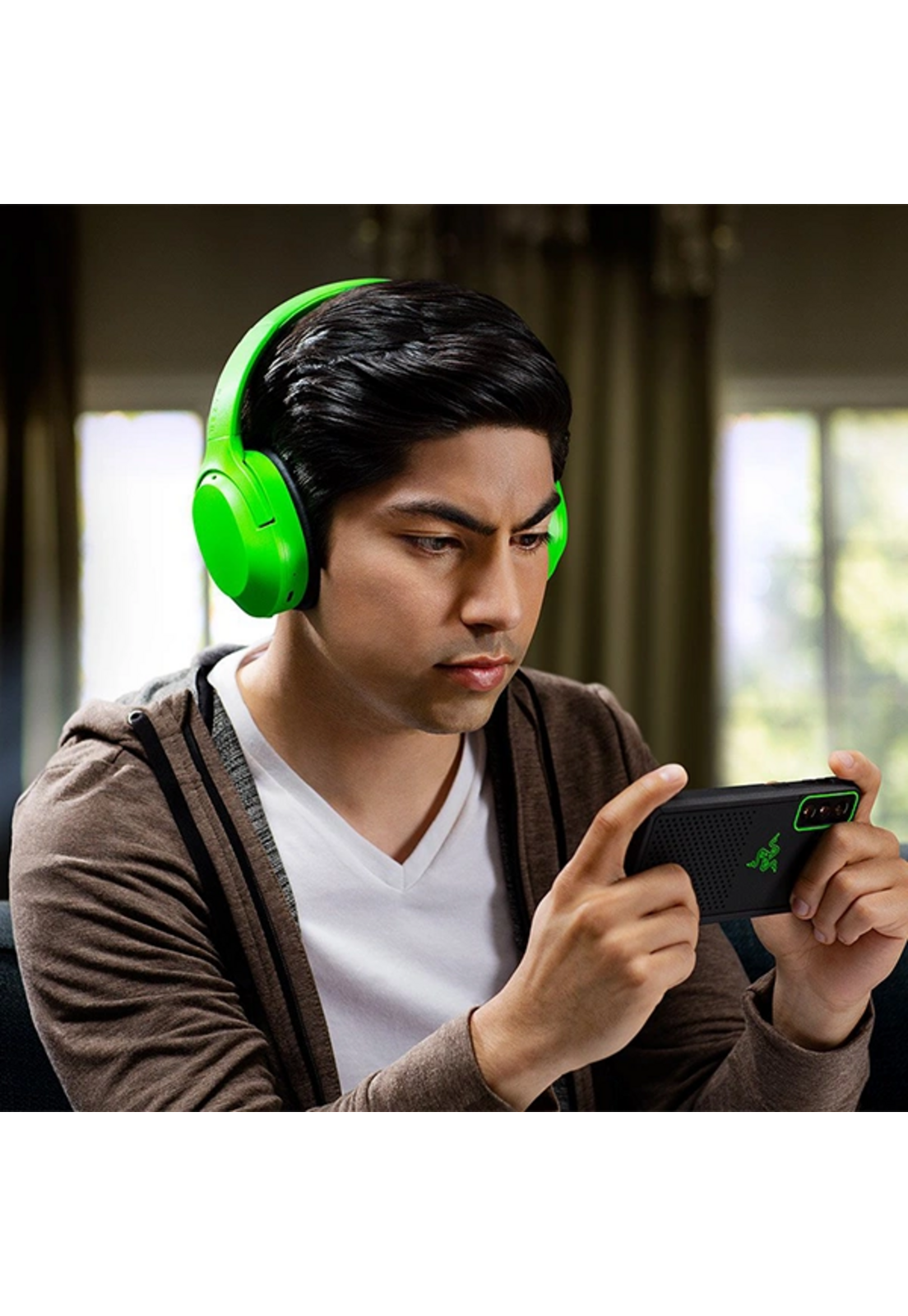 Audifono Razer Opus X Green Verde Anc Bluetooth 5.0 30 Hrs-5