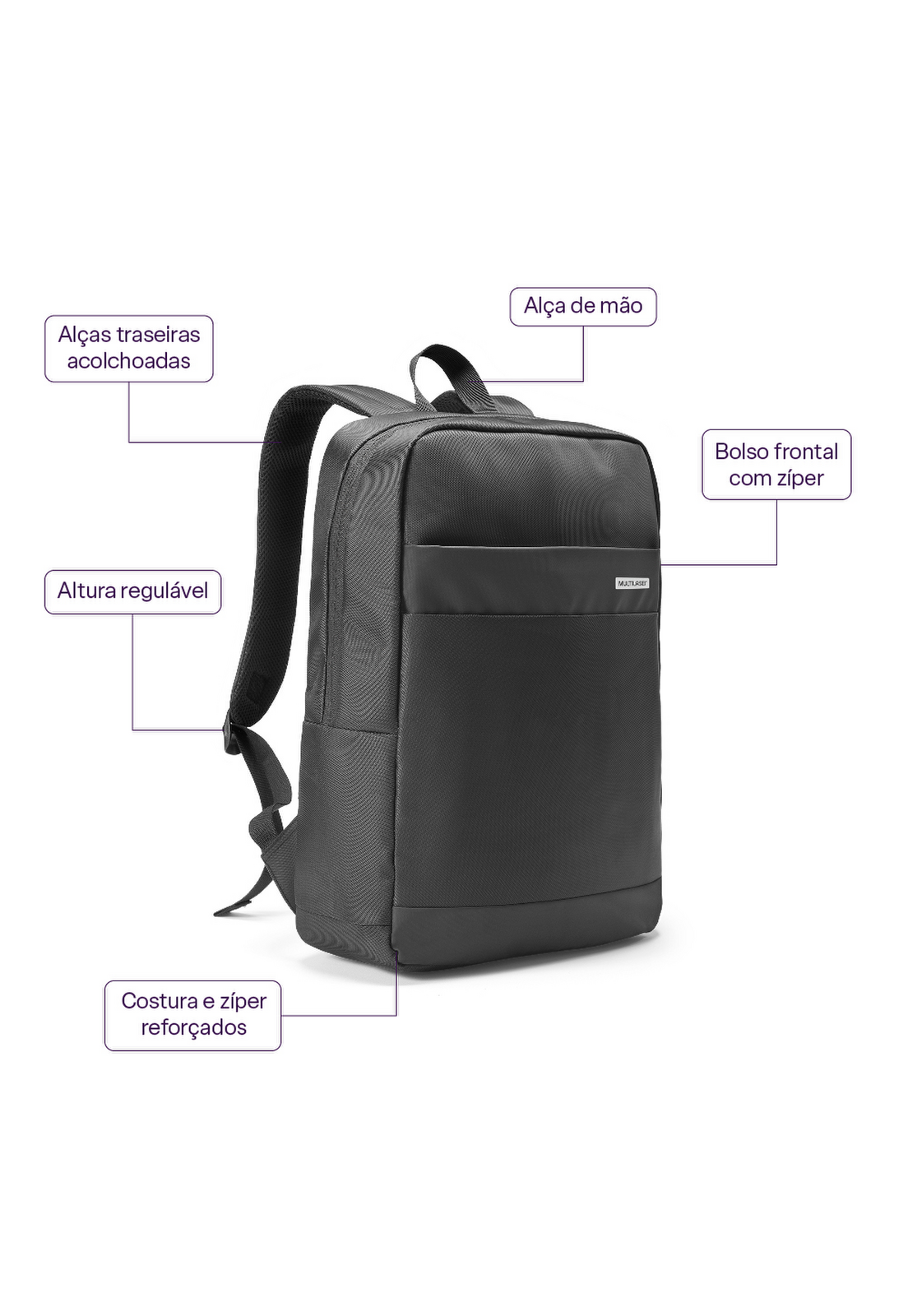 Mochila Notebook Multilaser Elegance BO439-6