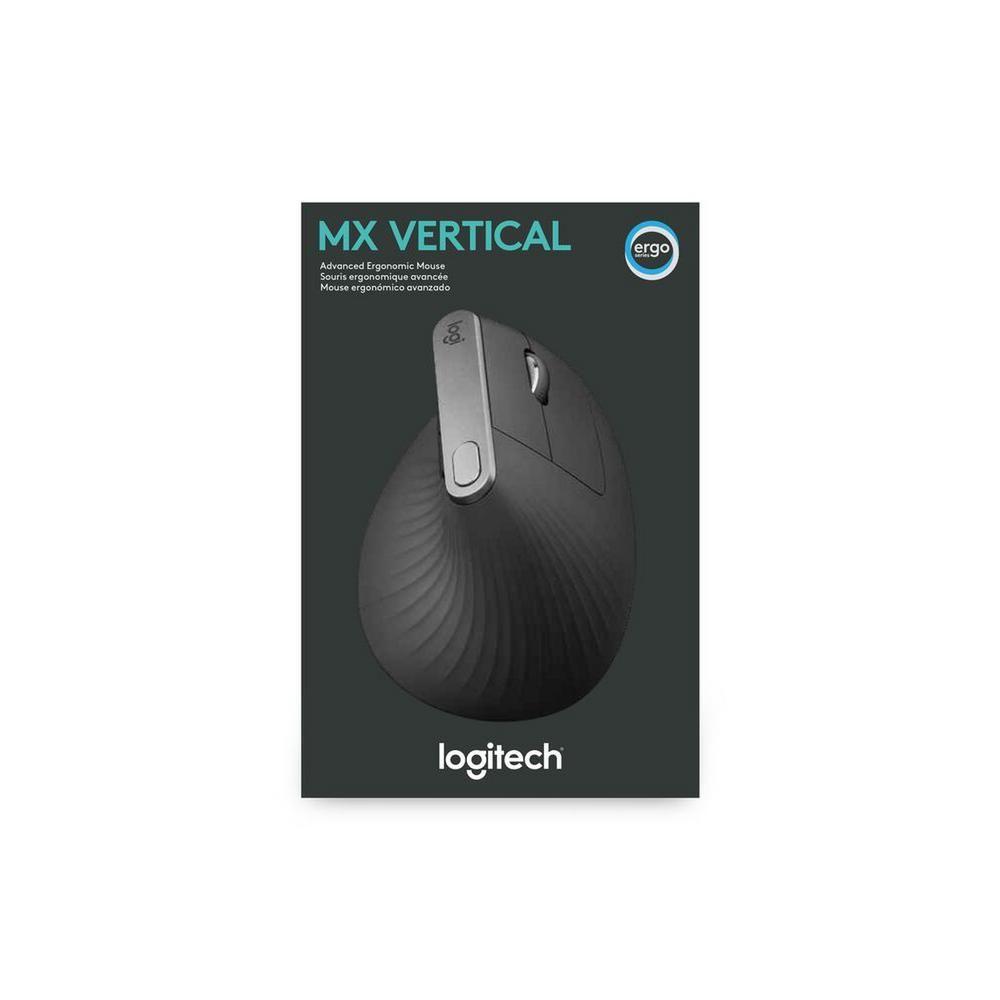 Mouse Vertical Inalambrico Logitech MX Negro-1