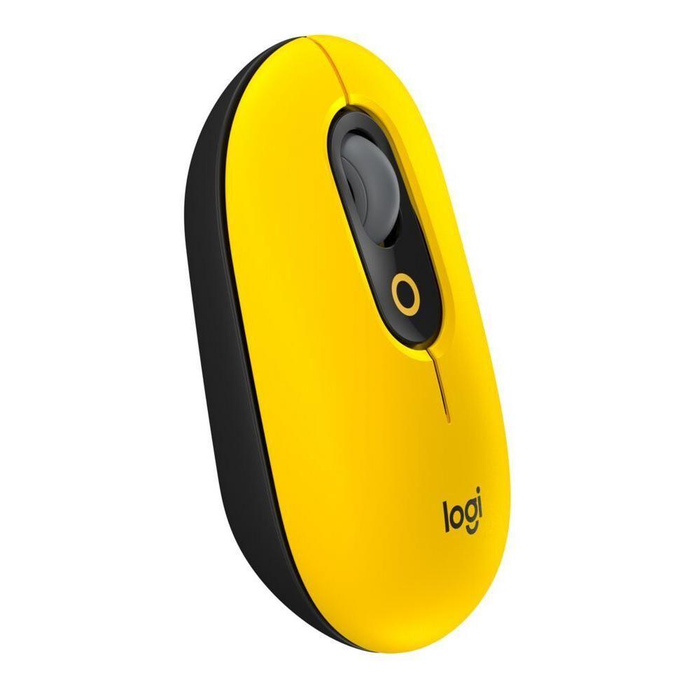 Mouse Inalambrico Logitech Pop Emoji Amarillo-10