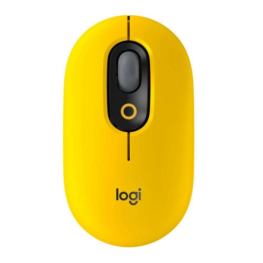 Mouse Inalambrico Logitech Pop Emoji Amarillo-0